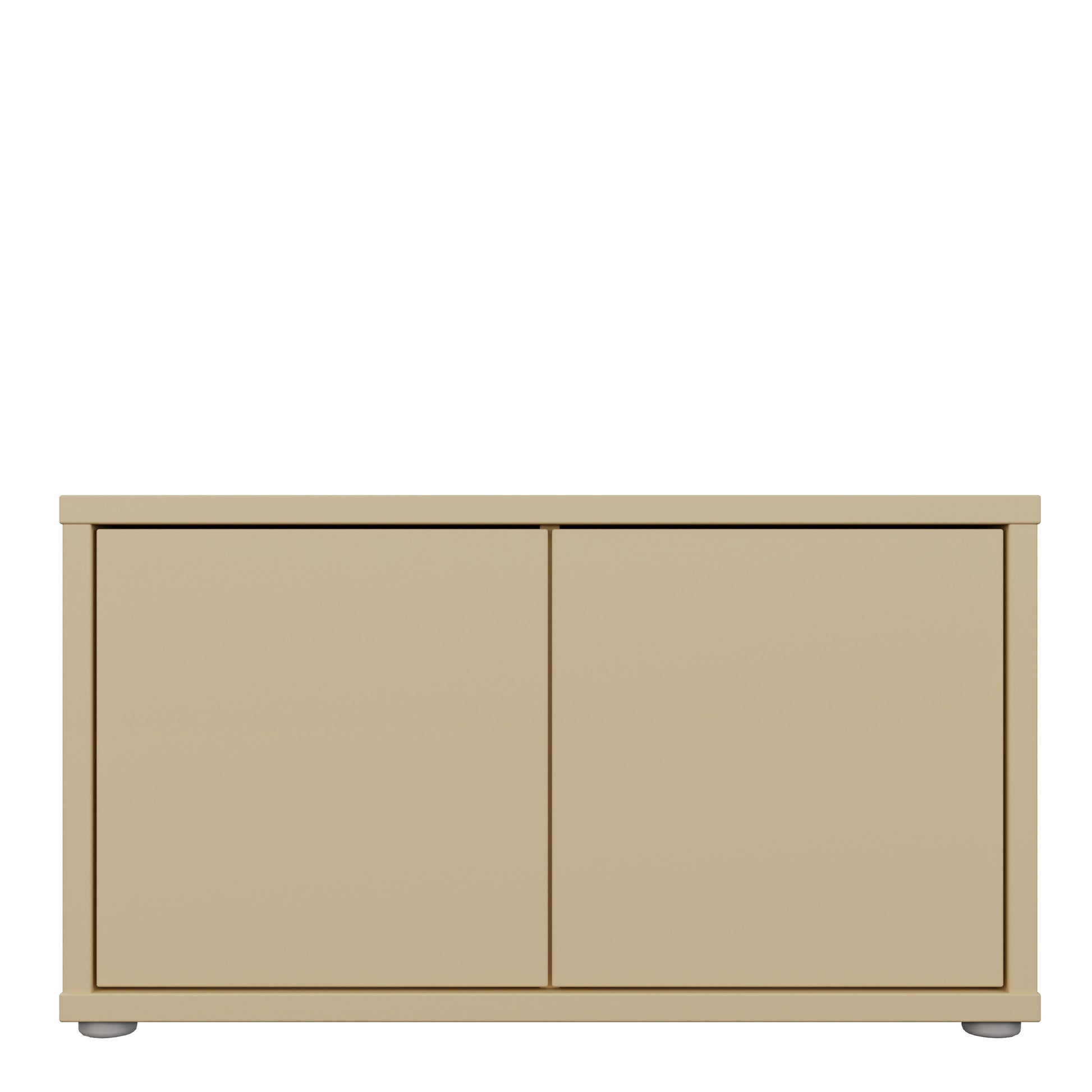 Bloc 2 Door Storage Bench in Butter Yellow - Industrious Decor