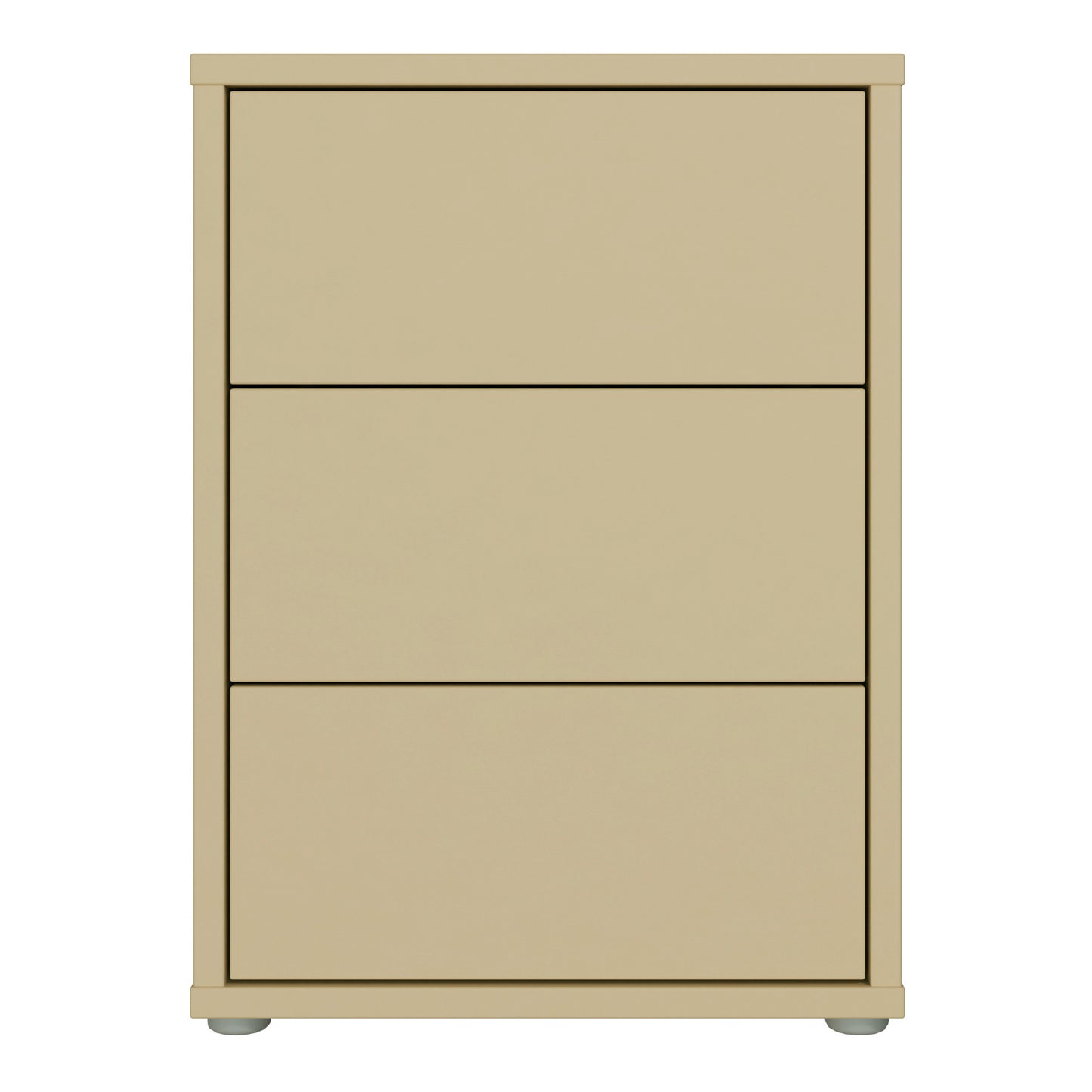 Bloc 3 Drawer Bedside Cabinet in Butter Yellow - Industrious Decor