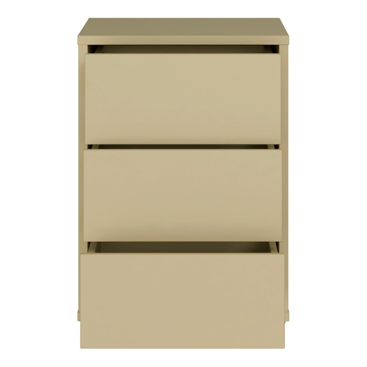 Bloc 3 Drawer Bedside Cabinet in Butter Yellow - Industrious Decor