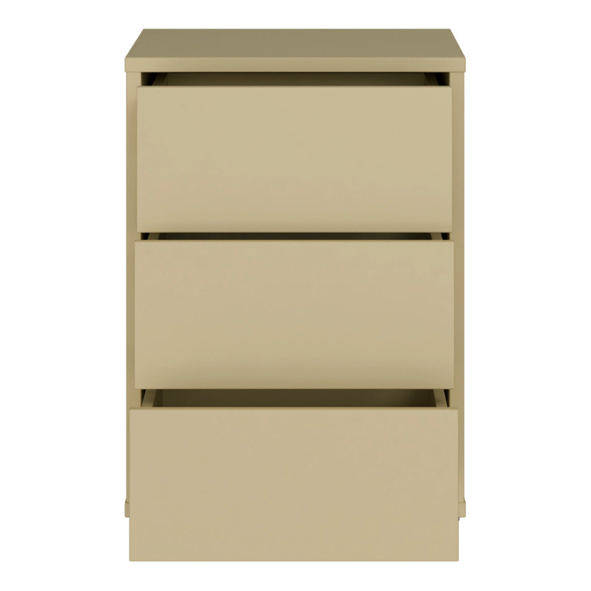 Bloc 3 Drawer Bedside Cabinet in Butter Yellow - Industrious Decor