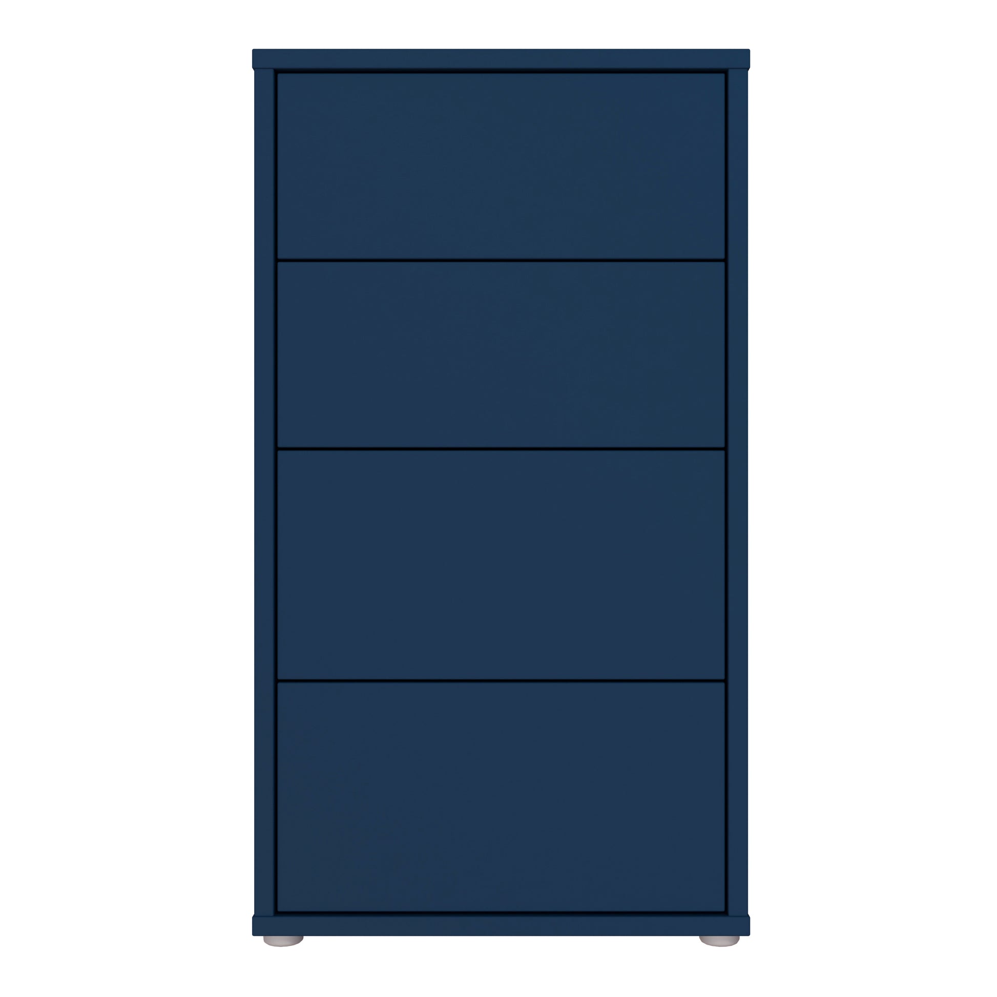 Bloc Tall 4 Drawer Chest in Night Blue - Industrious Decor