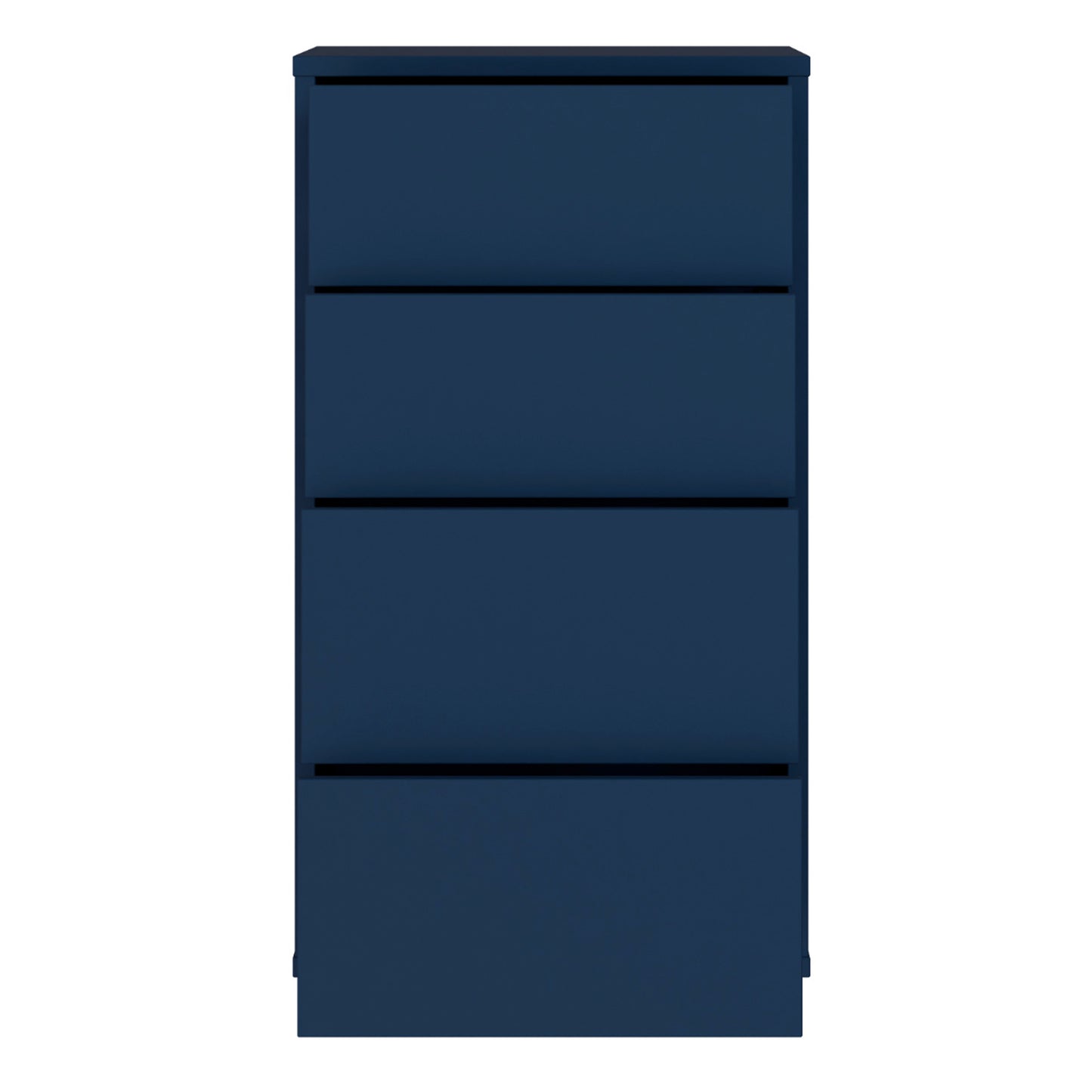 Bloc Tall 4 Drawer Chest in Night Blue - Industrious Decor