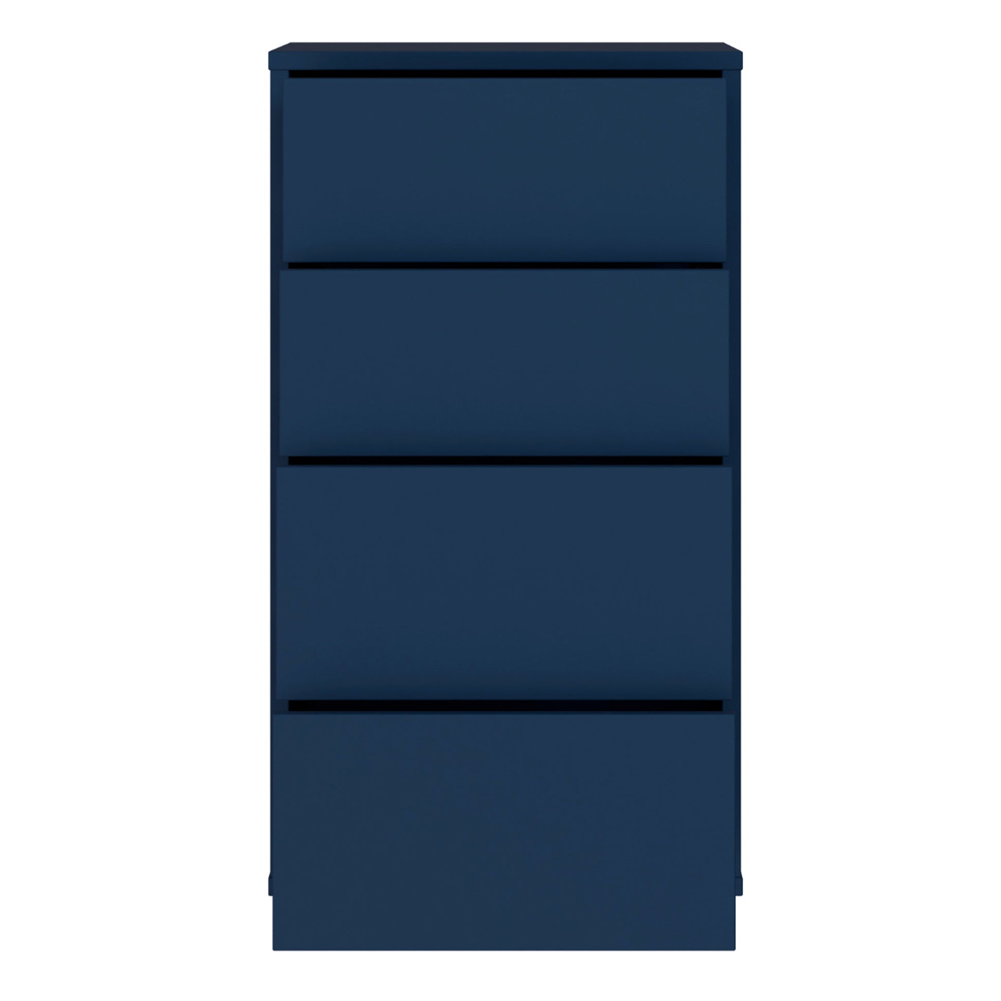 Bloc Tall 4 Drawer Chest in Night Blue - Industrious Decor