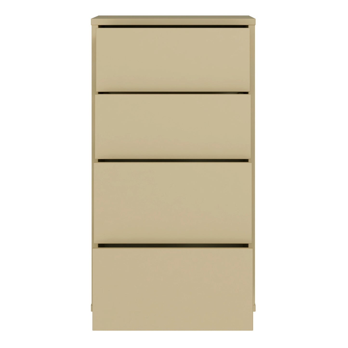 Bloc Tall 4 Drawer Chest in Butter Yellow - Industrious Decor