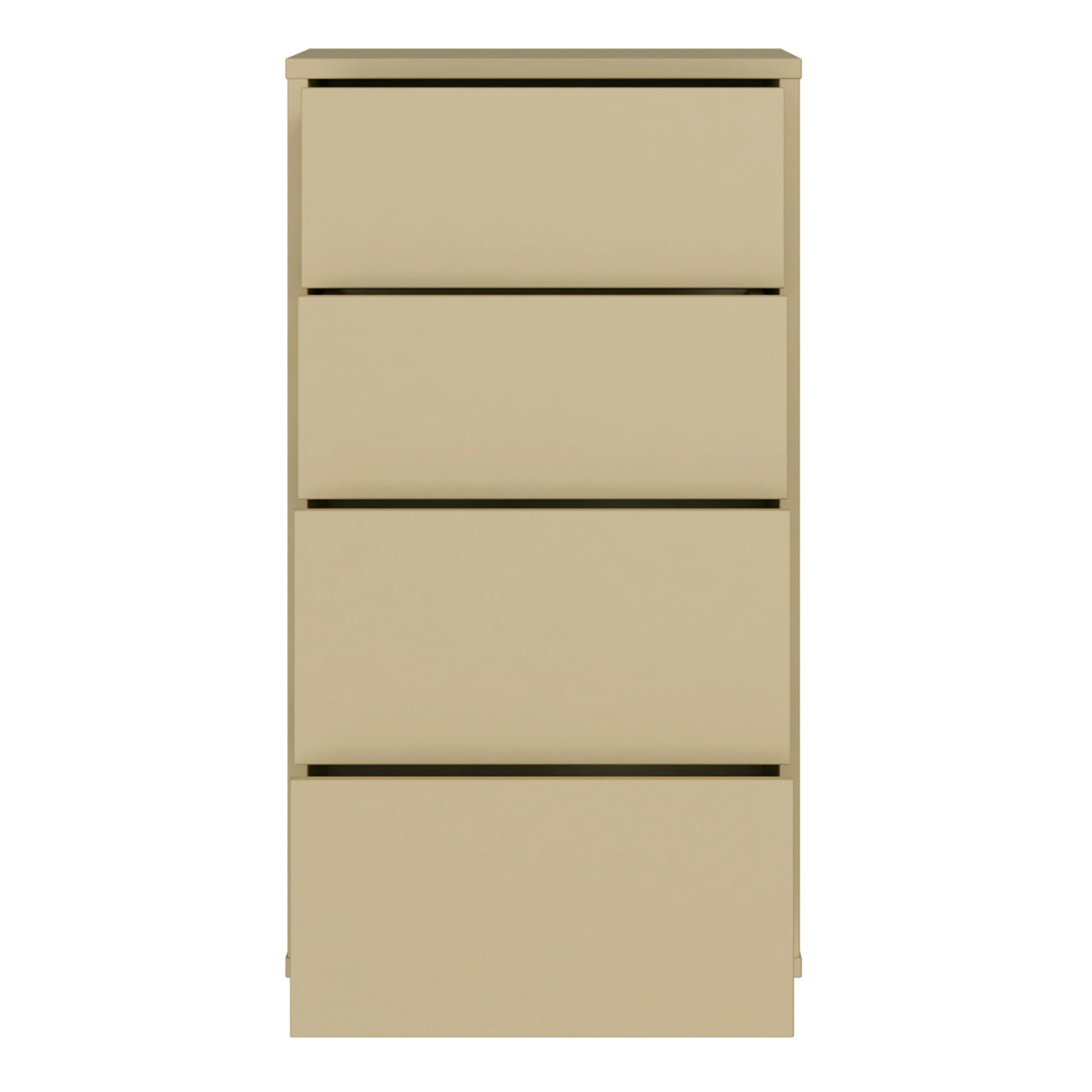 Bloc Tall 4 Drawer Chest in Butter Yellow - Industrious Decor