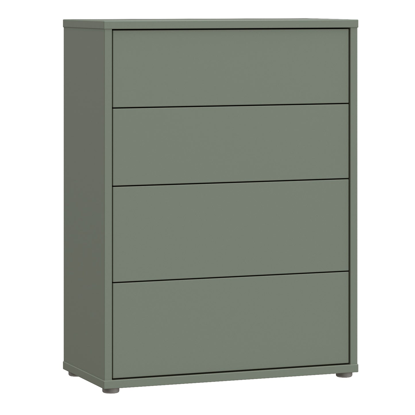 Bloc 4 Drawer Chest in Sage Green - Industrious Decor