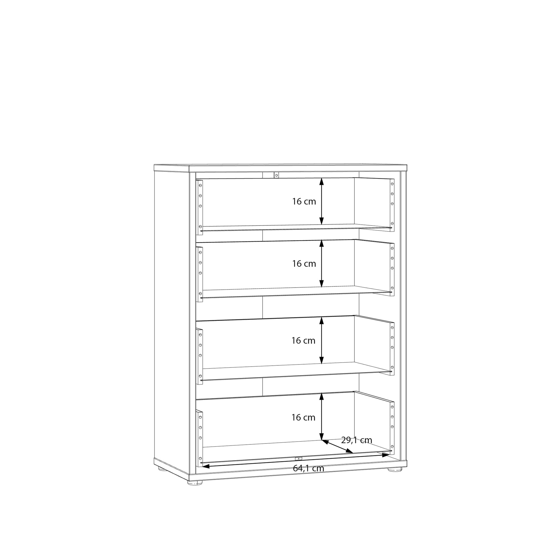 Bloc 4 Drawer Chest in Sage Green - Industrious Decor