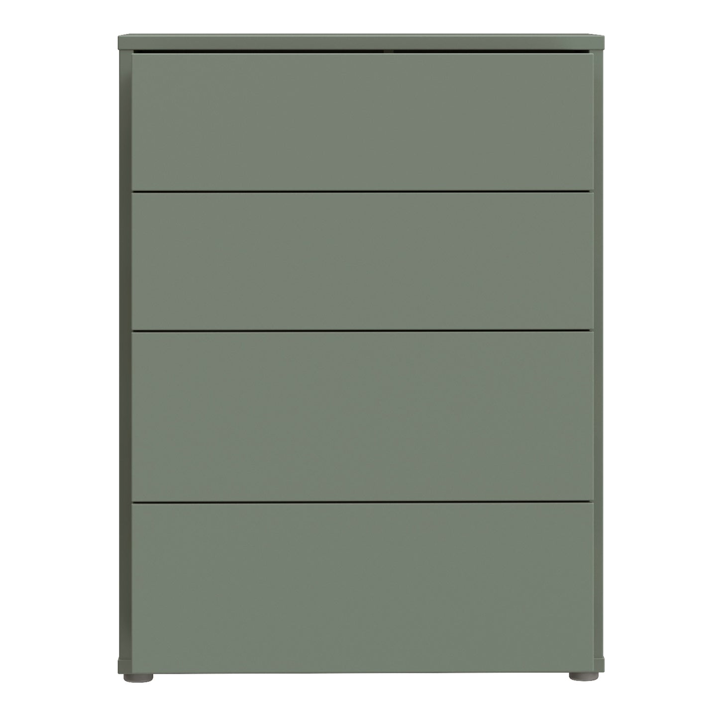 Bloc 4 Drawer Chest in Sage Green - Industrious Decor
