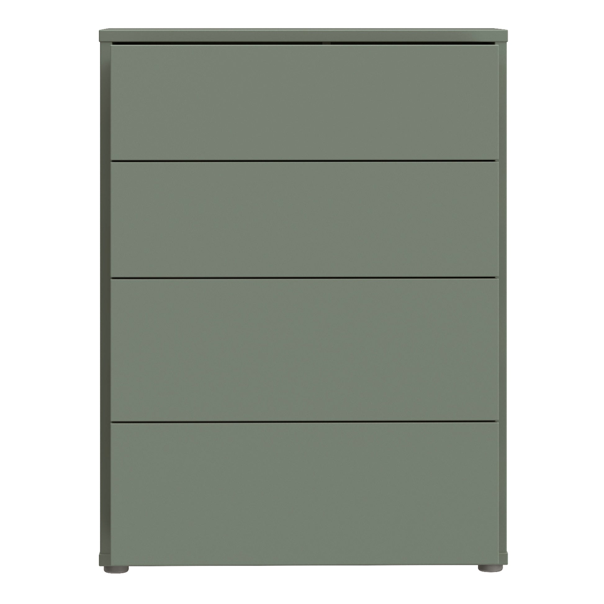 Bloc 4 Drawer Chest in Sage Green - Industrious Decor
