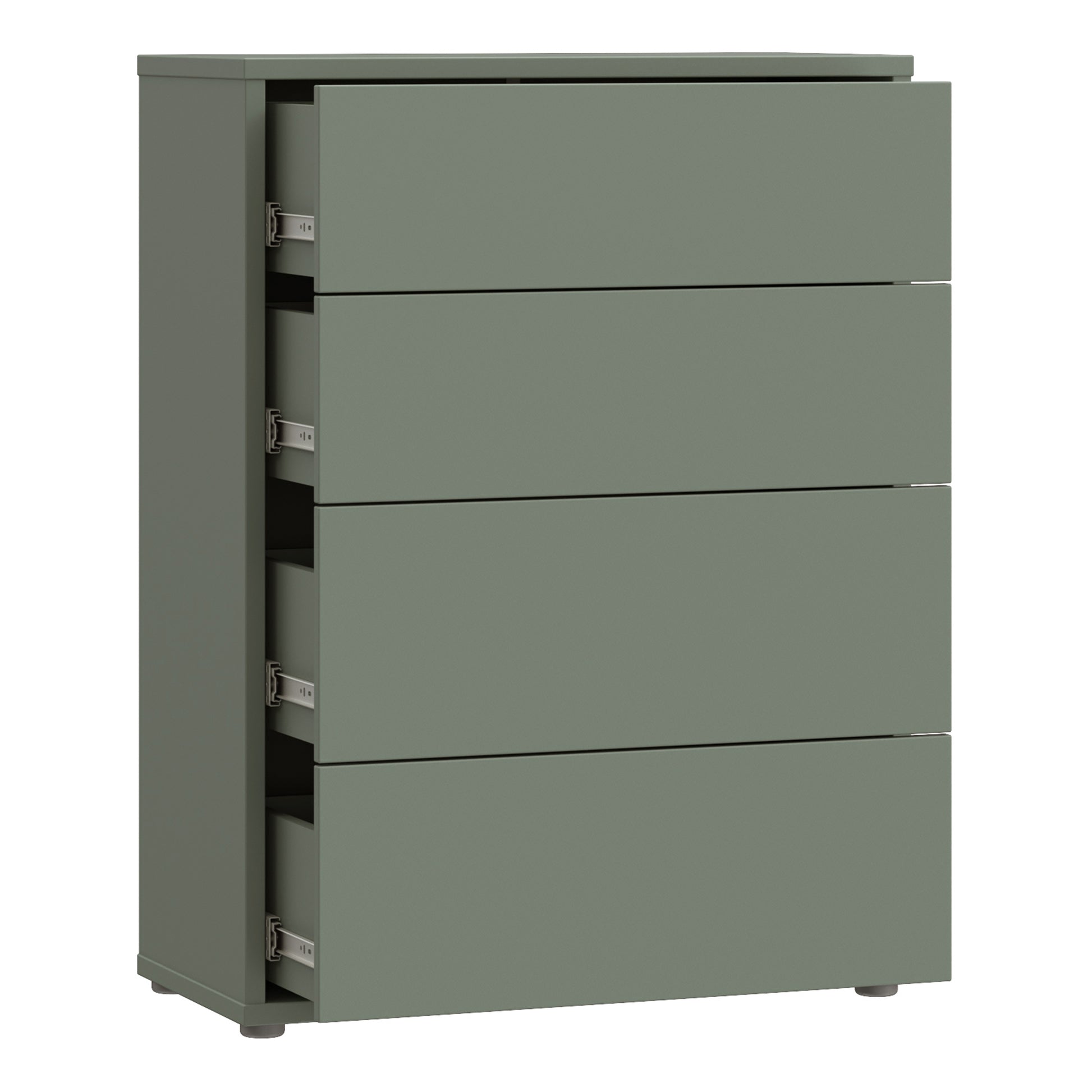 Bloc 4 Drawer Chest in Sage Green - Industrious Decor