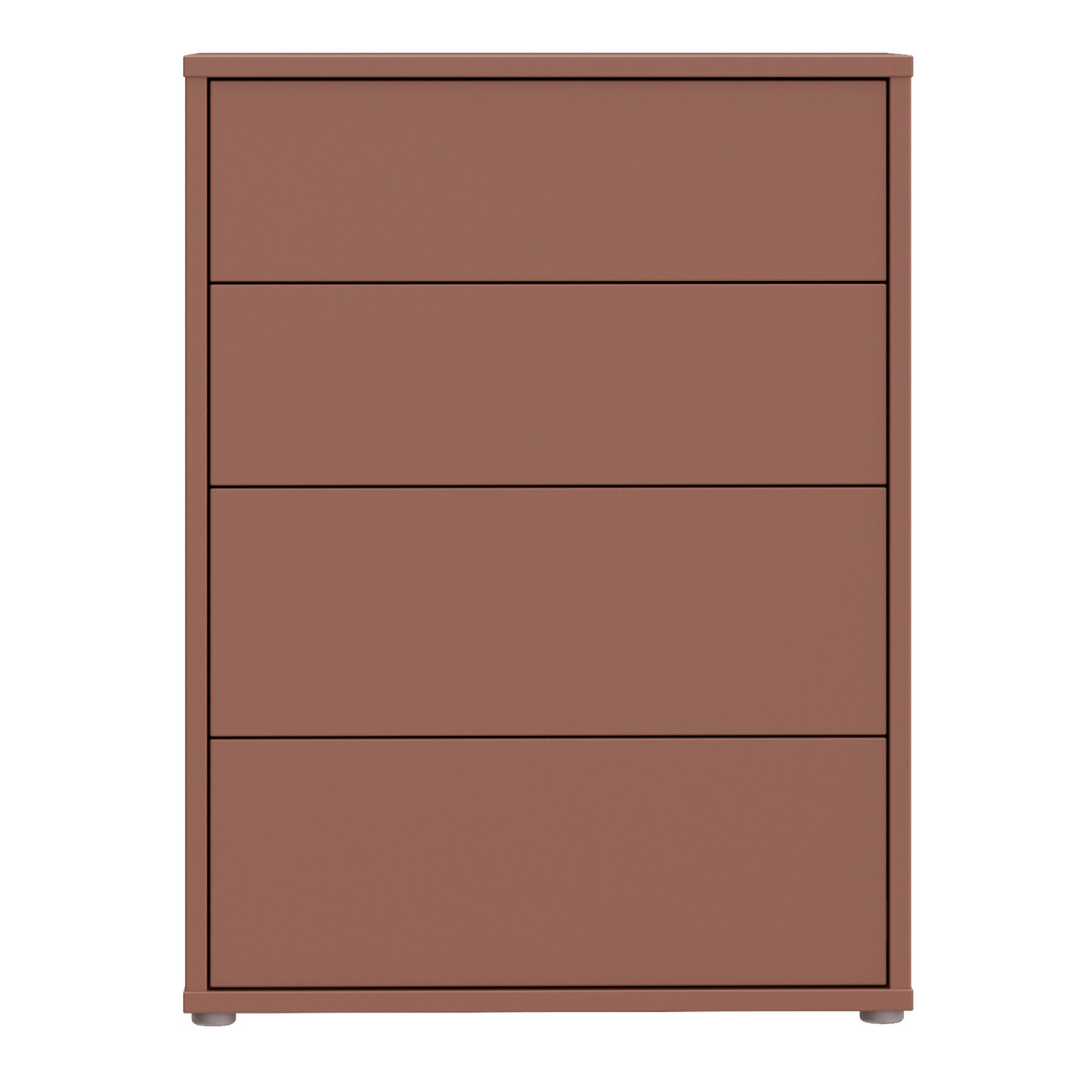 Bloc 4 Drawer Chest in Terracotta - Industrious Decor