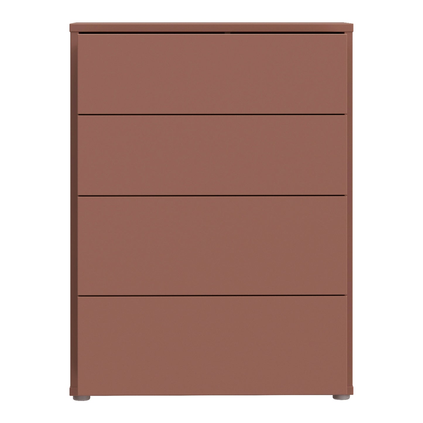 Bloc 4 Drawer Chest in Terracotta - Industrious Decor