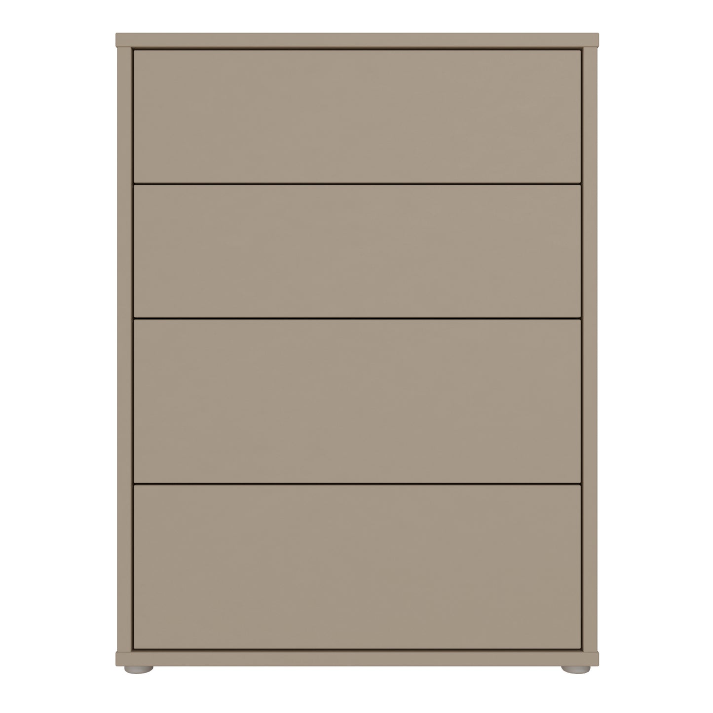 Bloc 4 Drawer Chest in Taupe - Industrious Decor