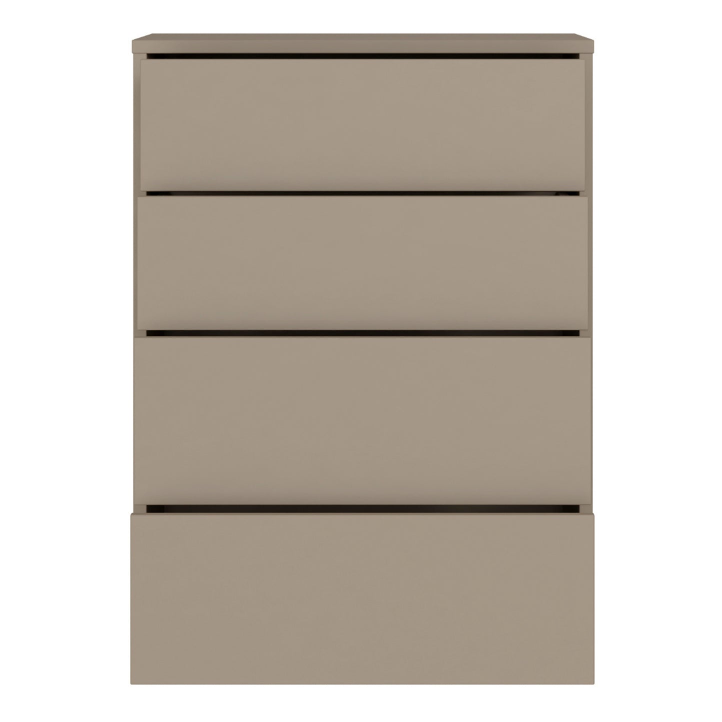 Bloc 4 Drawer Chest in Taupe - Industrious Decor
