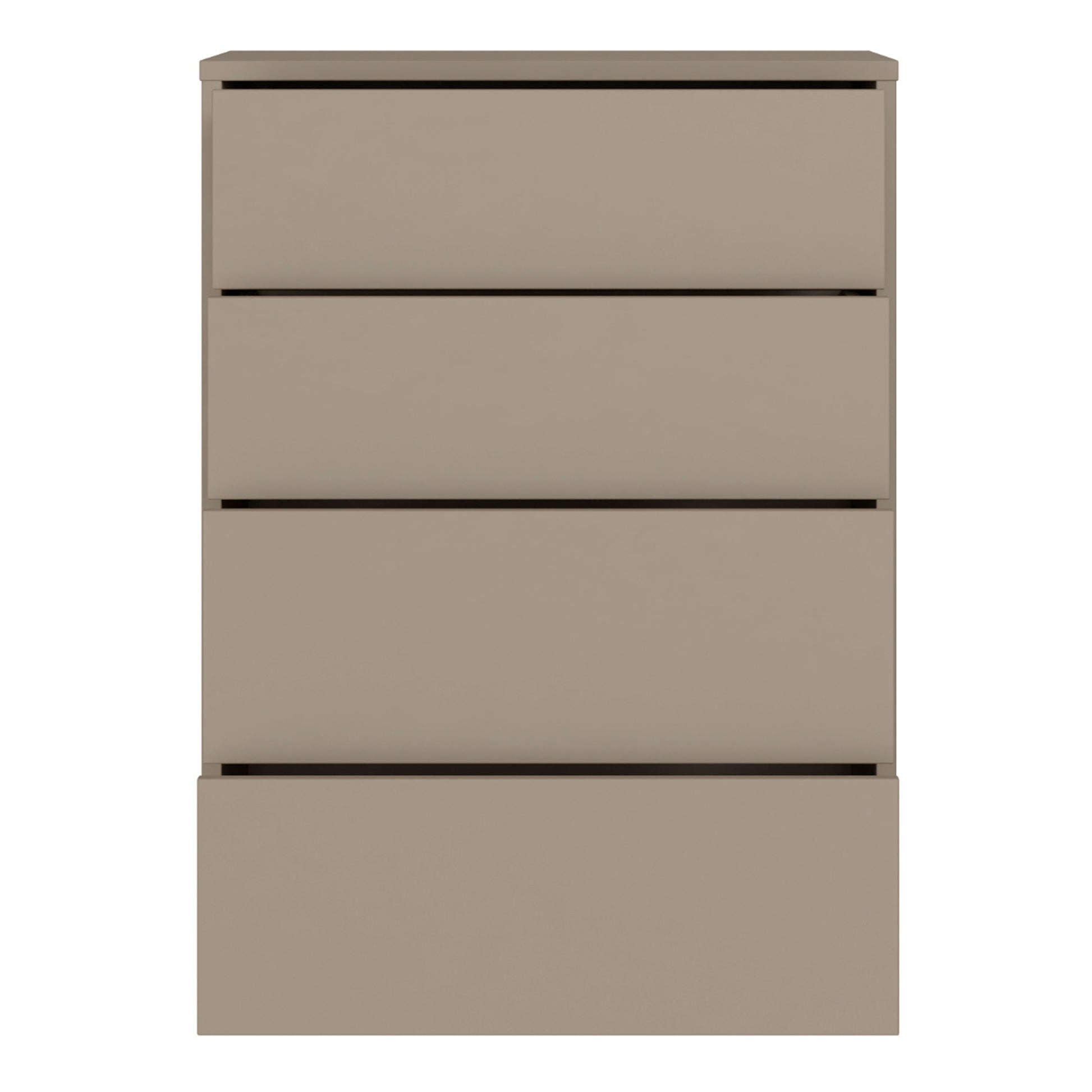 Bloc 4 Drawer Chest in Taupe - Industrious Decor