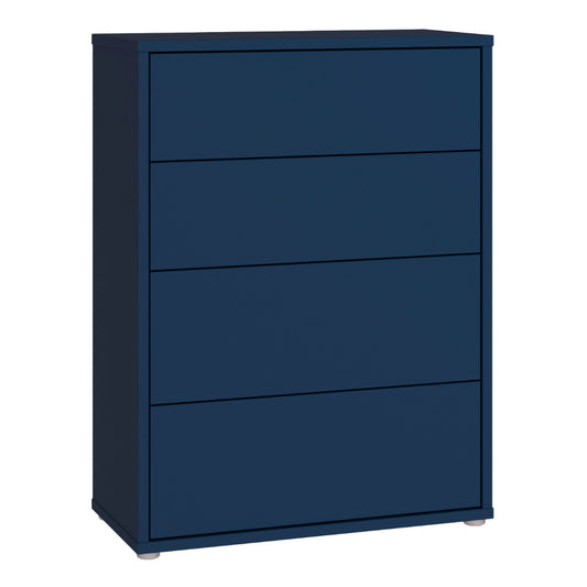 Bloc 4 Drawer Chest in Night Blue - Industrious Decor