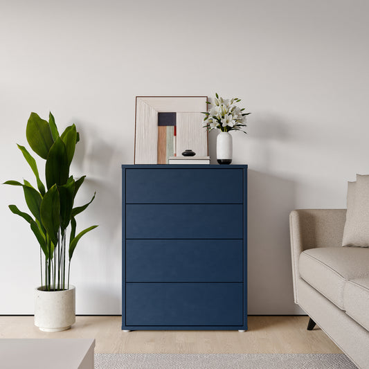 Bloc 4 Drawer Chest in Night Blue - Industrious Decor