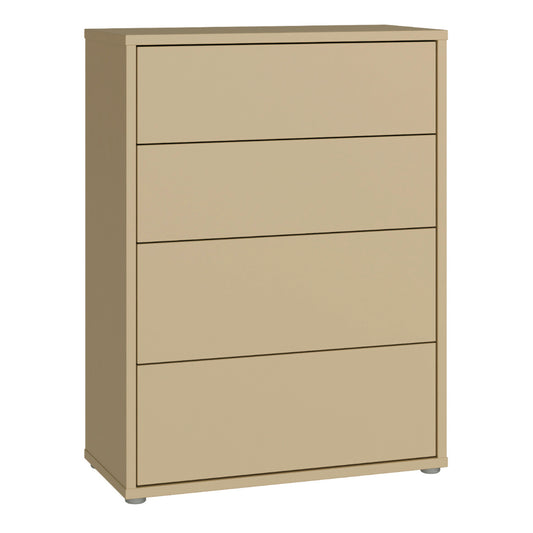 Bloc 4 Drawer Chest in Butter Yellow - Industrious Decor