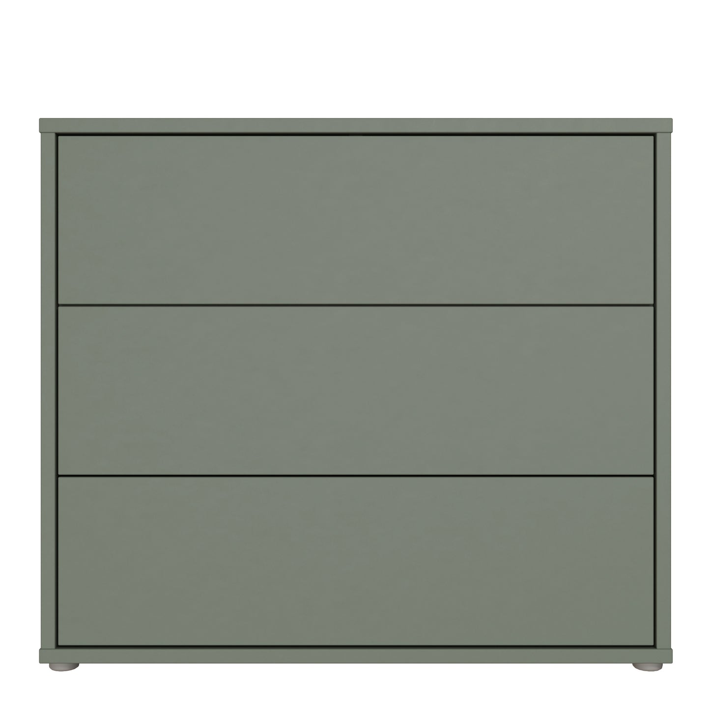 Bloc 3 Drawer Chest in Sage Green - Industrious Decor