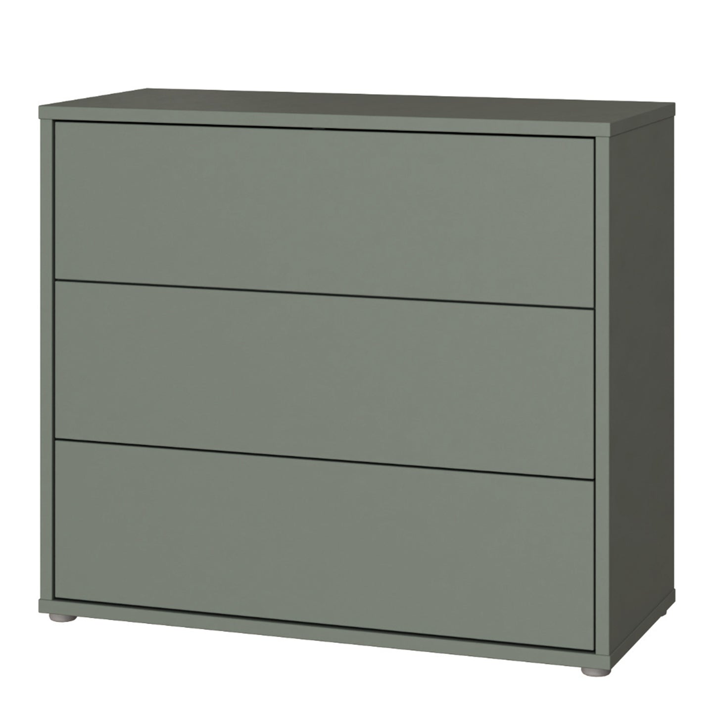 Bloc 3 Drawer Chest in Sage Green - Industrious Decor