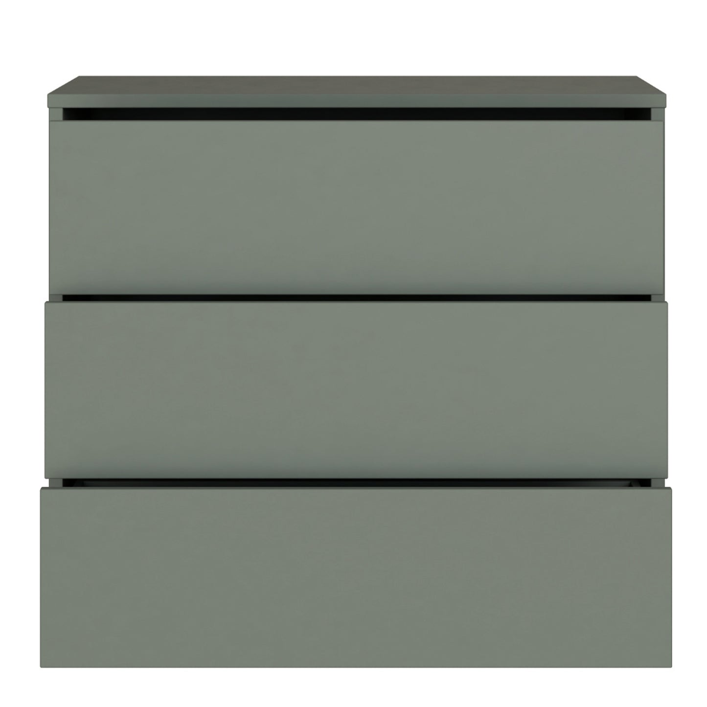 Bloc 3 Drawer Chest in Sage Green - Industrious Decor