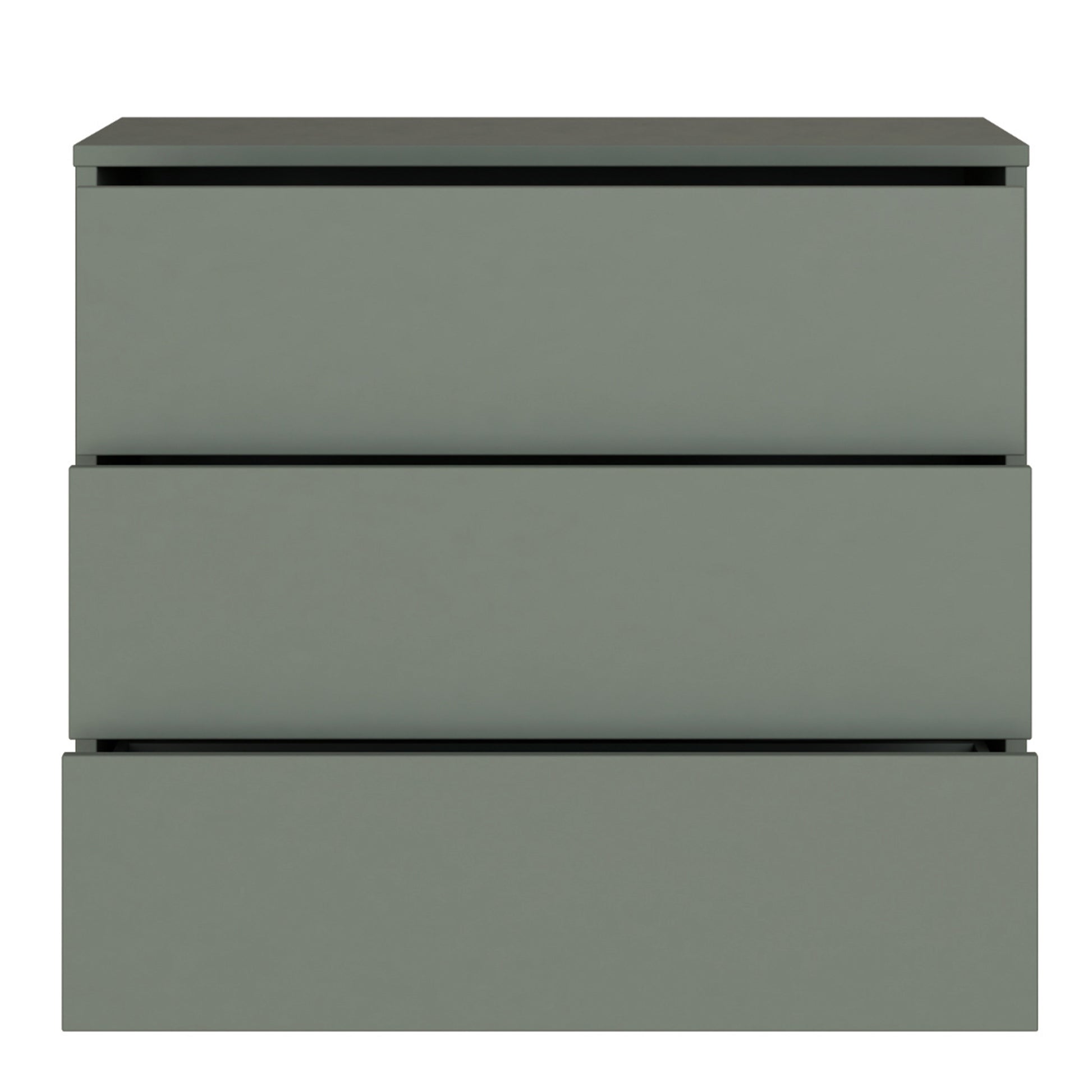 Bloc 3 Drawer Chest in Sage Green - Industrious Decor