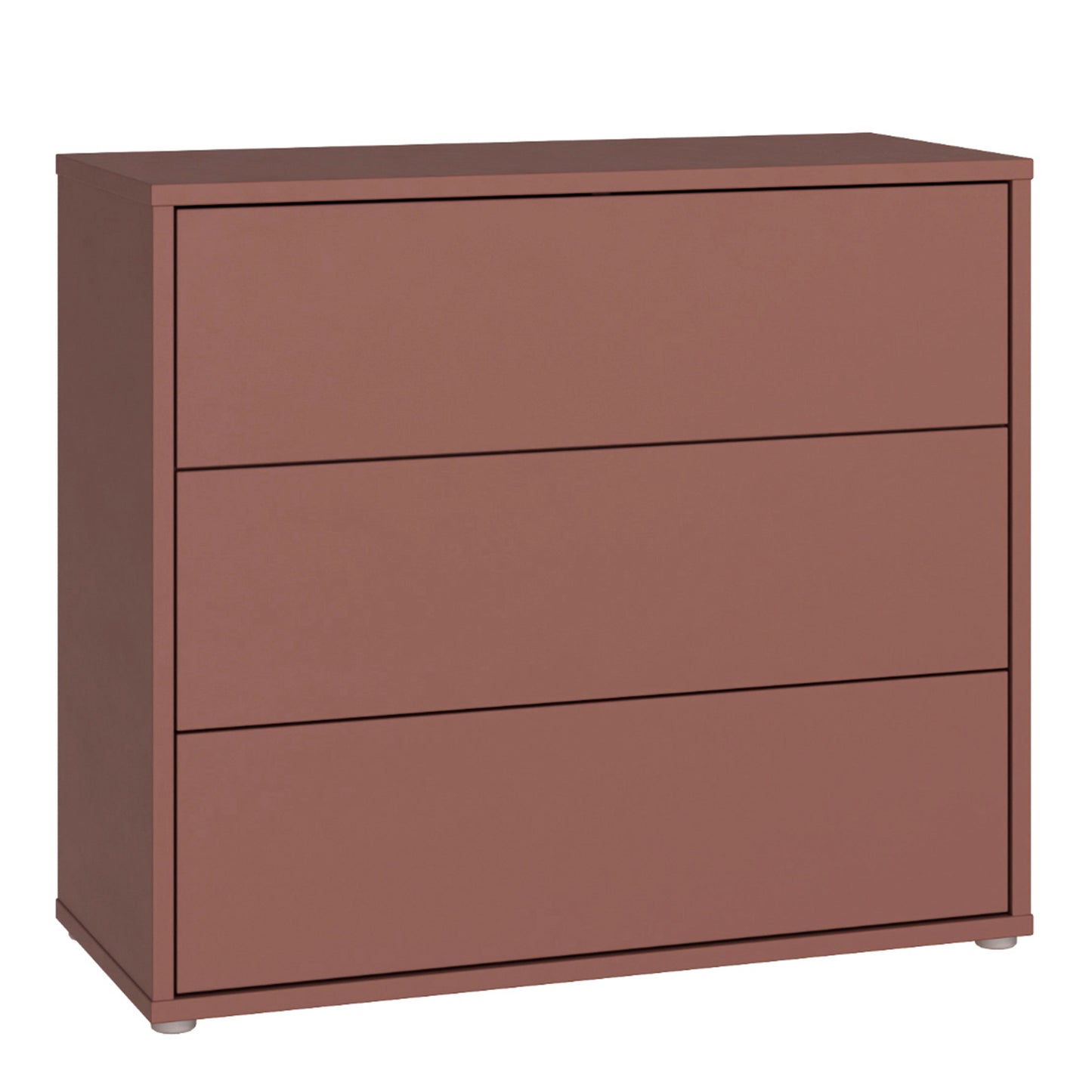 Bloc 3 Drawer Chest in Terracotta - Industrious Decor