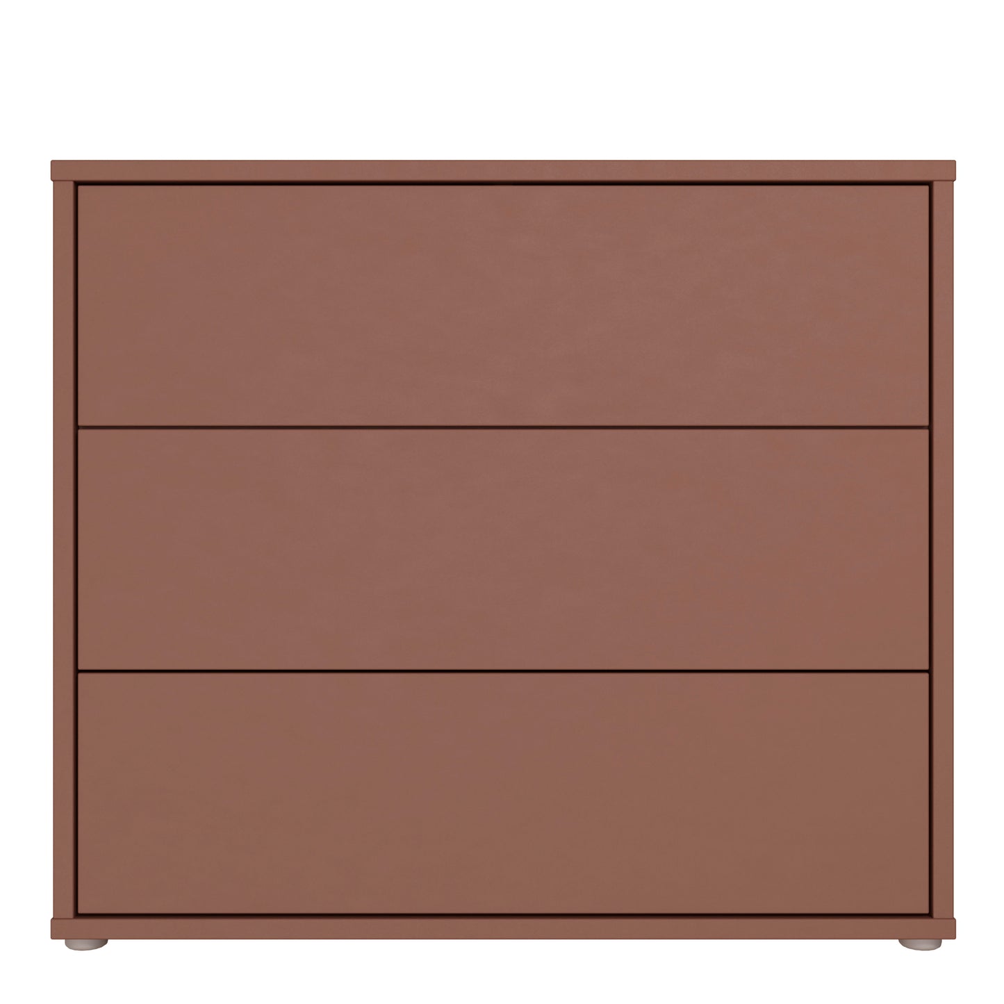 Bloc 3 Drawer Chest in Terracotta - Industrious Decor