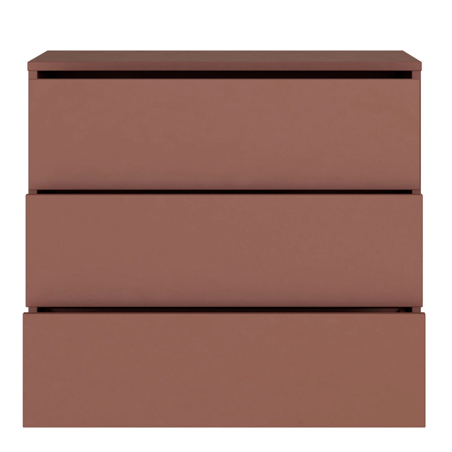 Bloc 3 Drawer Chest in Terracotta - Industrious Decor