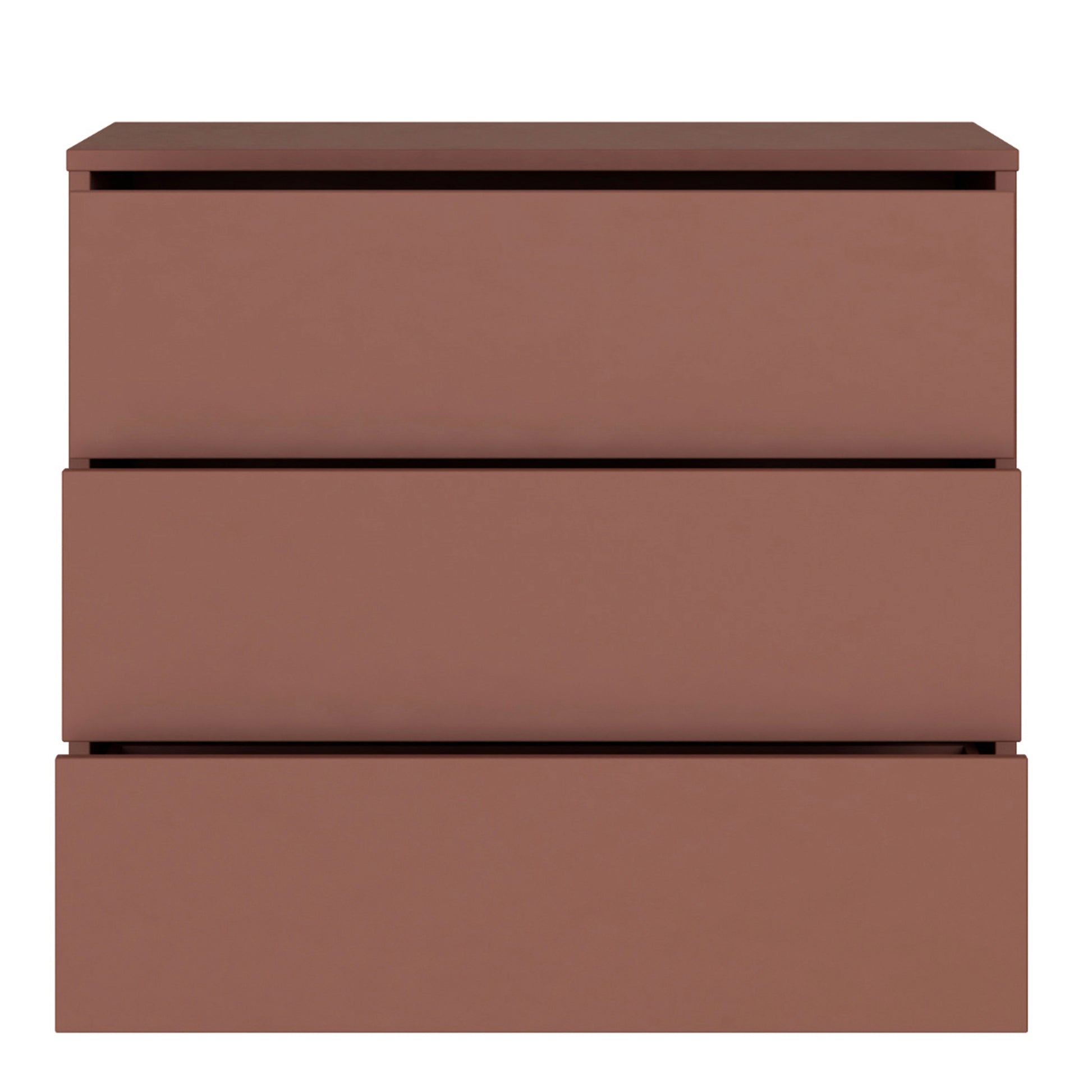 Bloc 3 Drawer Chest in Terracotta - Industrious Decor