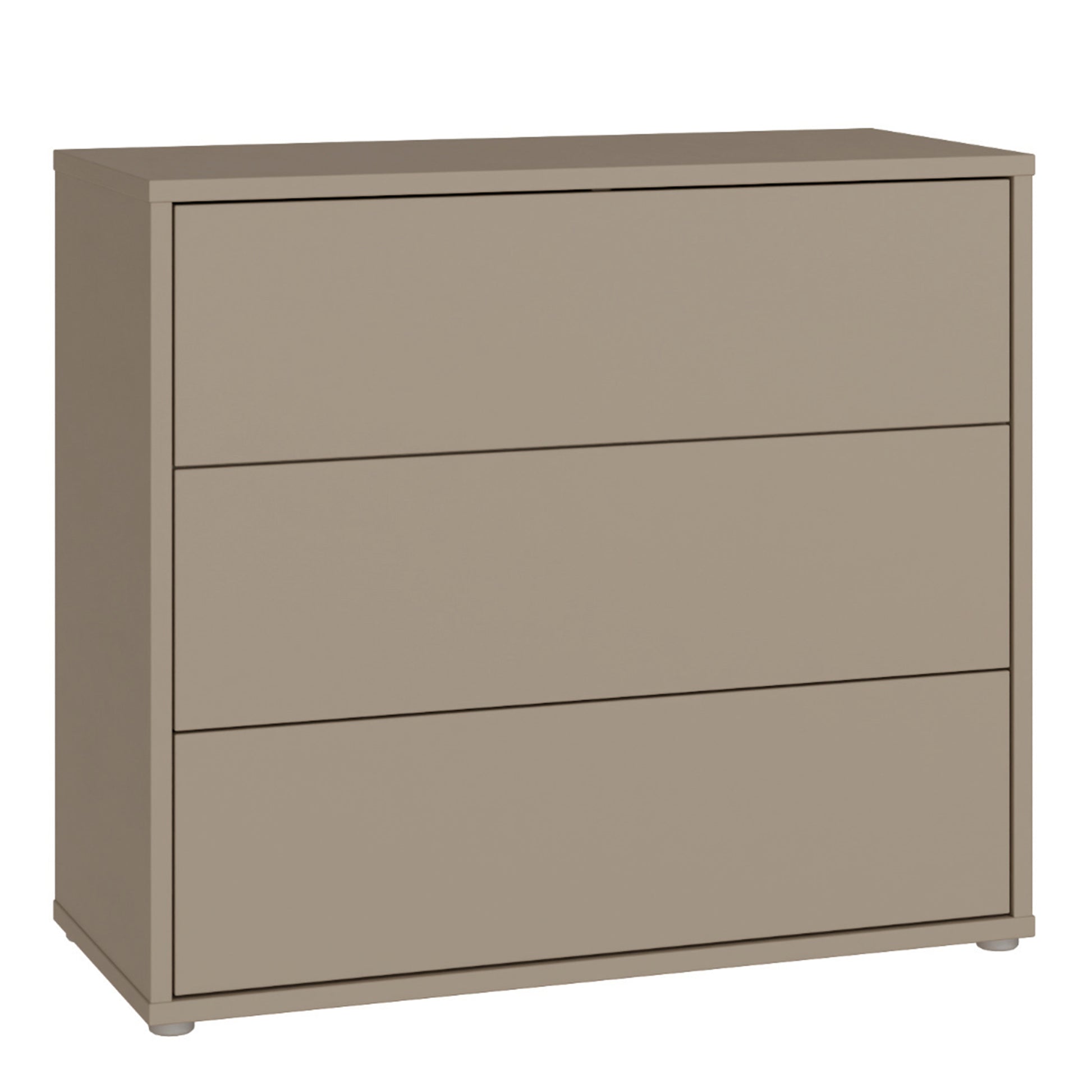 Bloc 3 Drawer Chest in Taupe - Industrious Decor