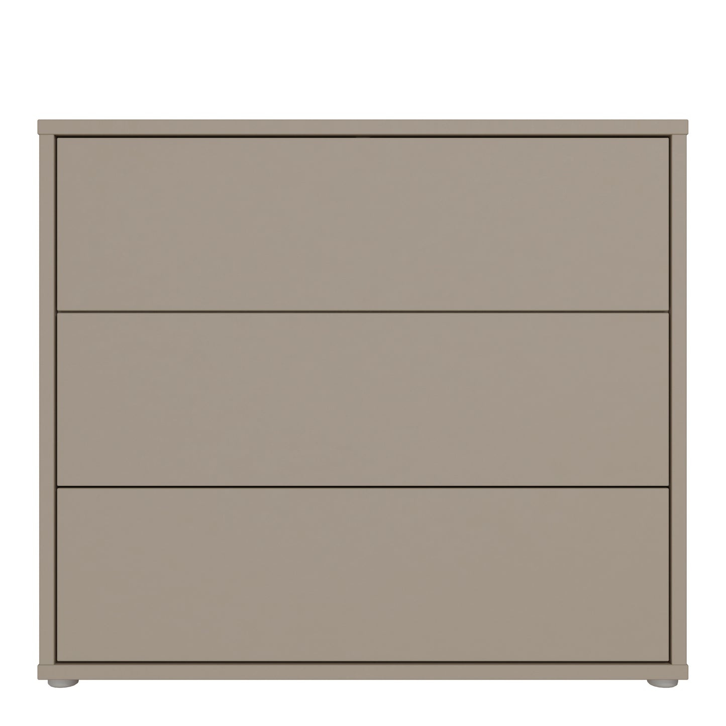 Bloc 3 Drawer Chest in Taupe - Industrious Decor