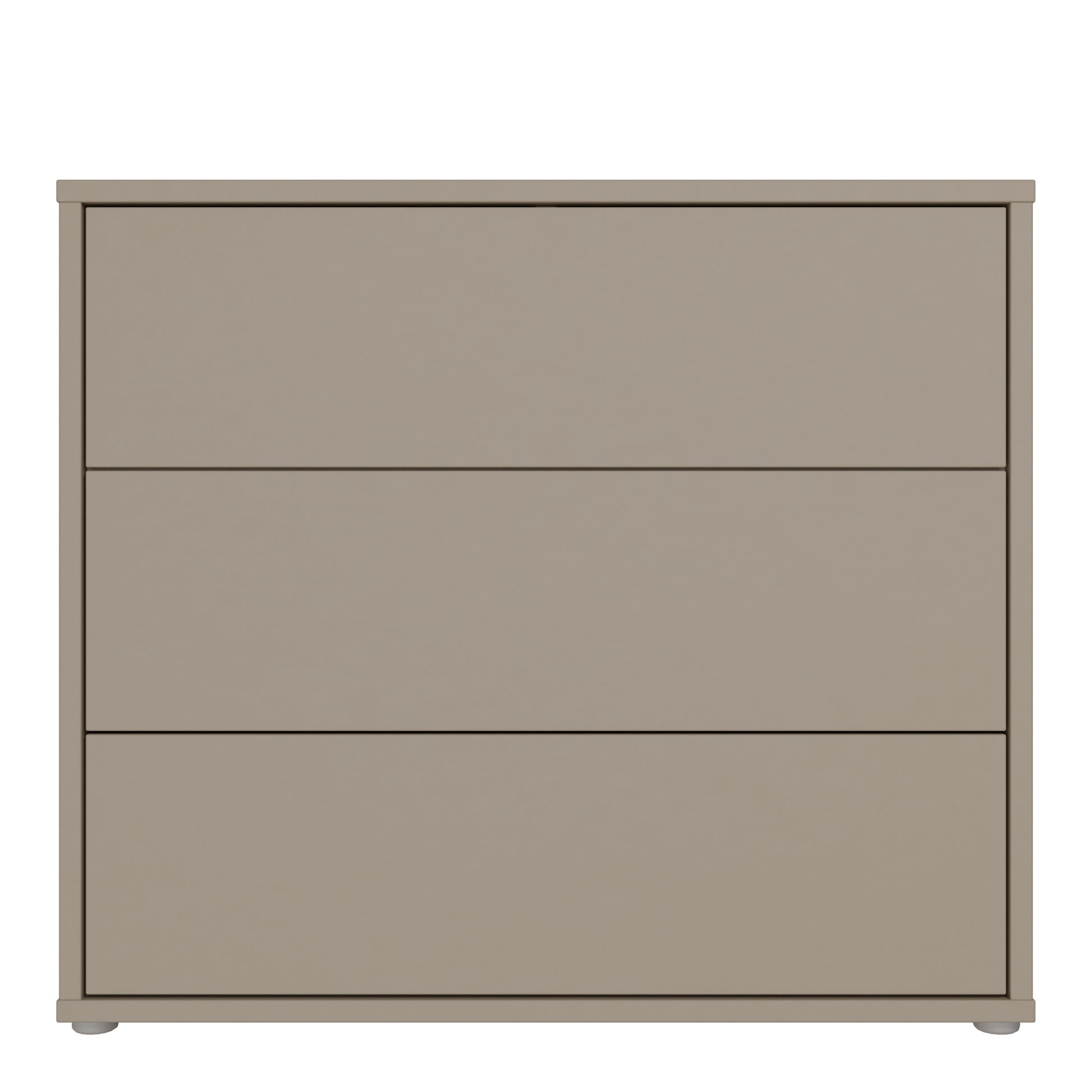 Bloc 3 Drawer Chest in Taupe - Industrious Decor