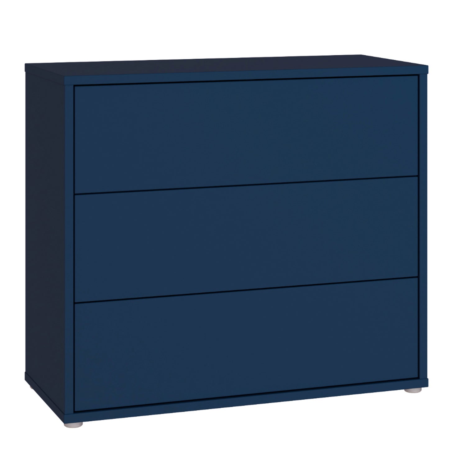 Bloc 3 Drawer Chest in Night Blue and White - Industrious Decor