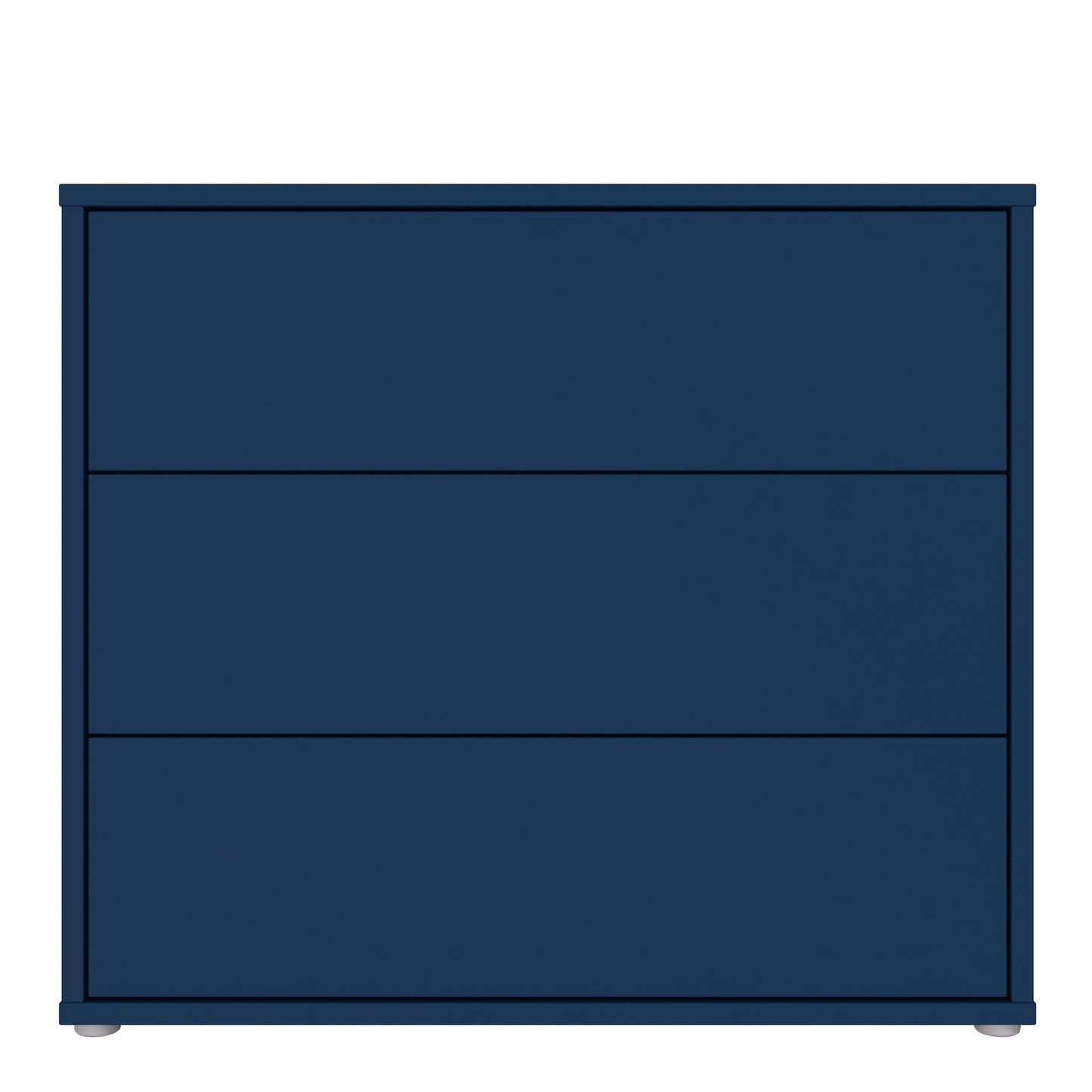 Bloc 3 Drawer Chest in Night Blue and White - Industrious Decor