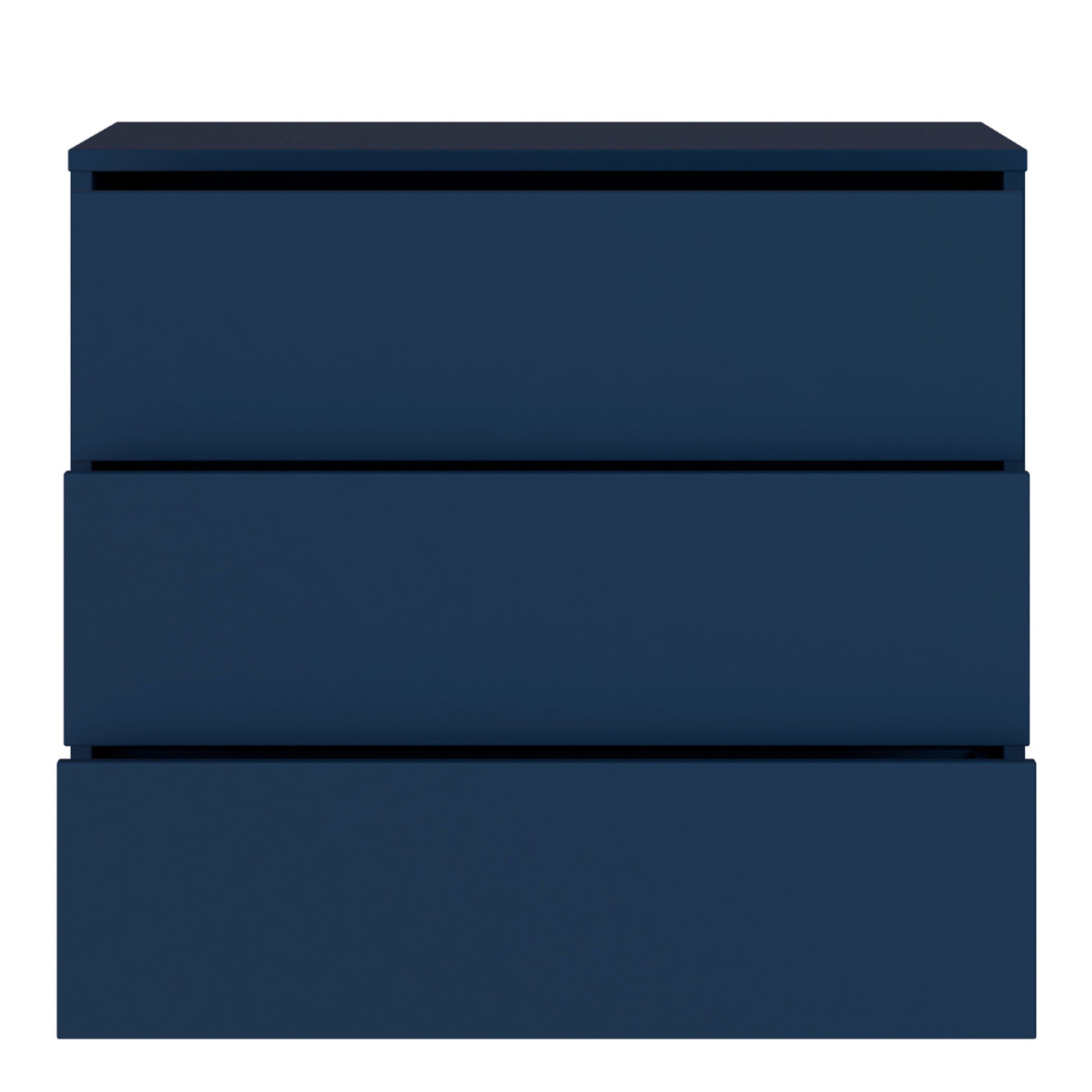 Bloc 3 Drawer Chest in Night Blue and White - Industrious Decor
