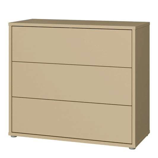 Bloc 3 Drawer Chest in Butter Yellow - Industrious Decor