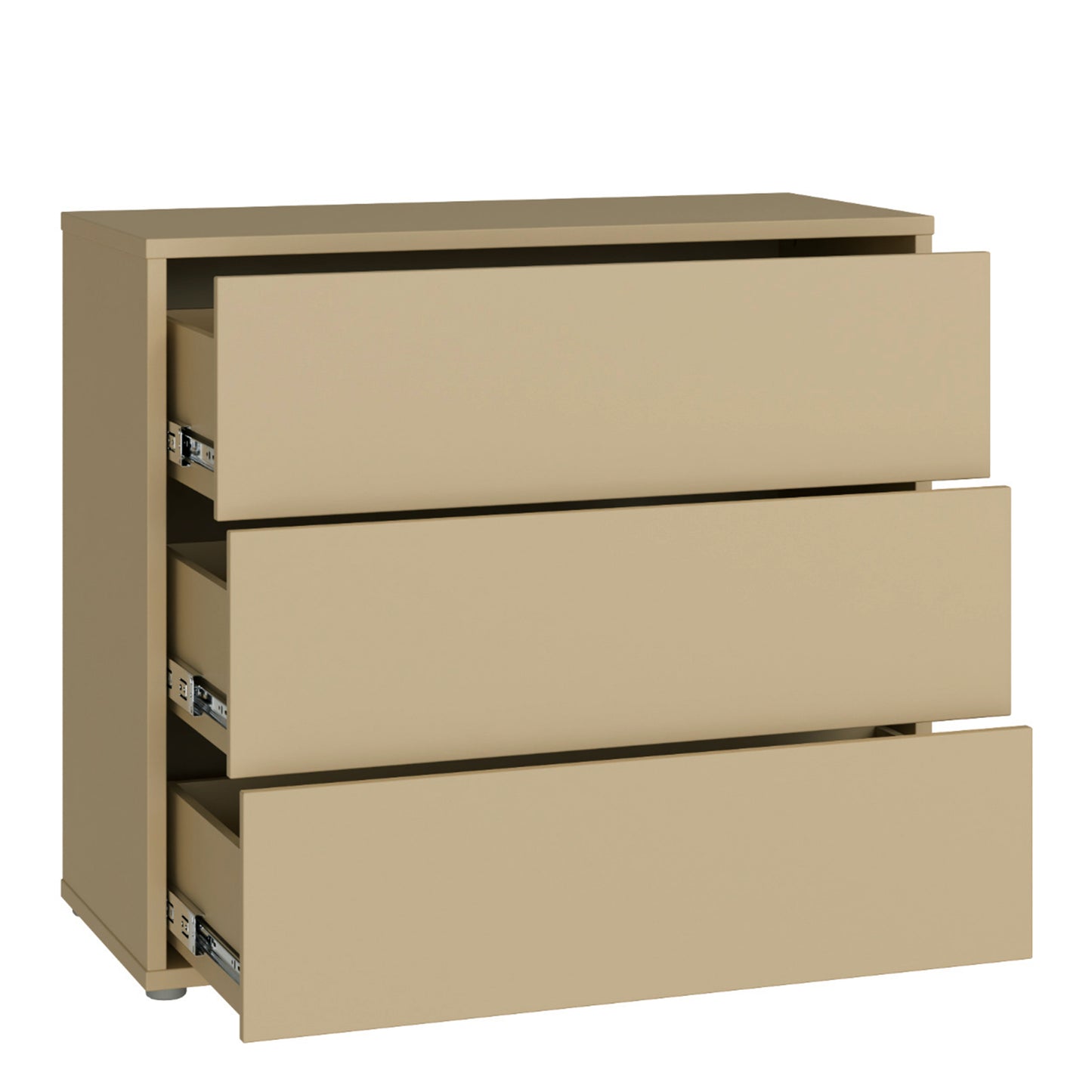 Bloc 3 Drawer Chest in Butter Yellow - Industrious Decor