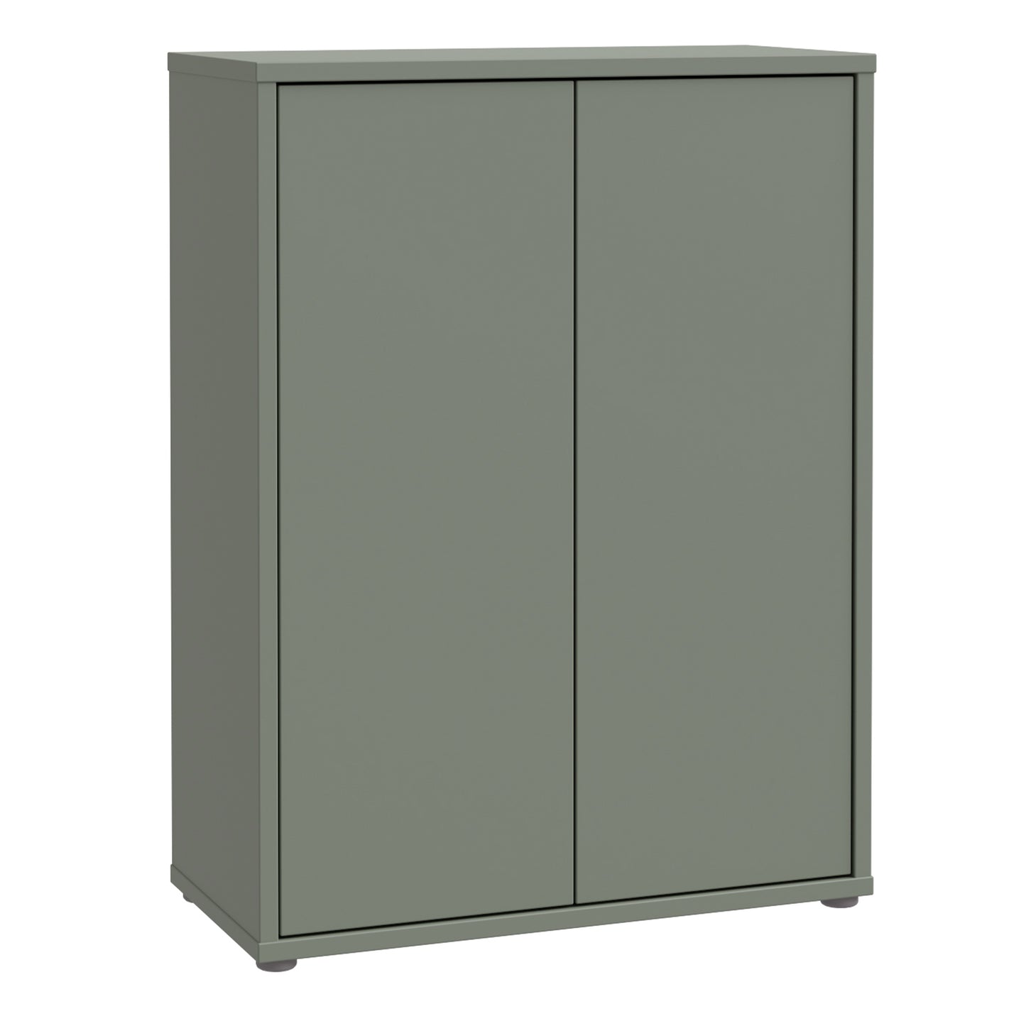 Bloc 2 Door Shoe Cabinet in Sage Green - Industrious Decor