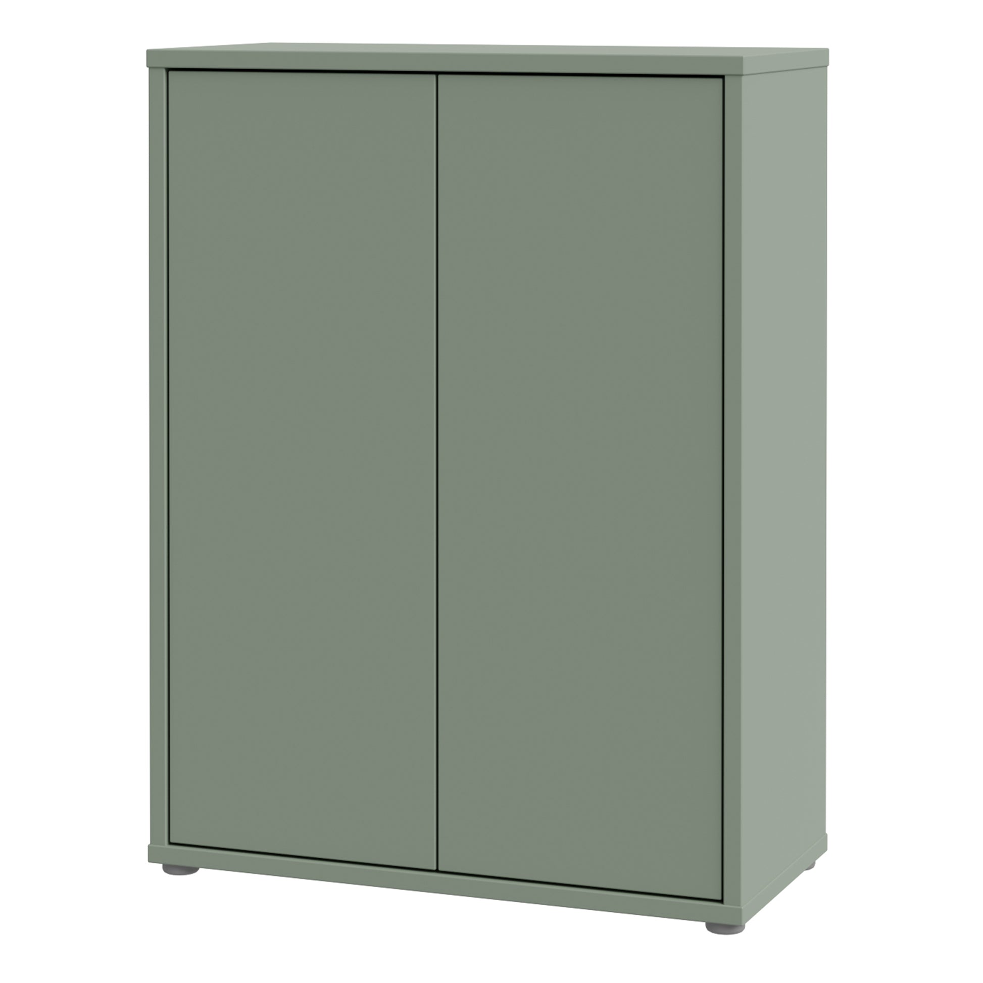 Bloc 2 Door Shoe Cabinet in Sage Green - Industrious Decor