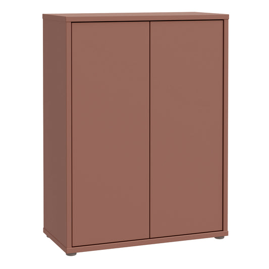 Bloc 2 Door Shoe Cabinet in Terracotta - Industrious Decor