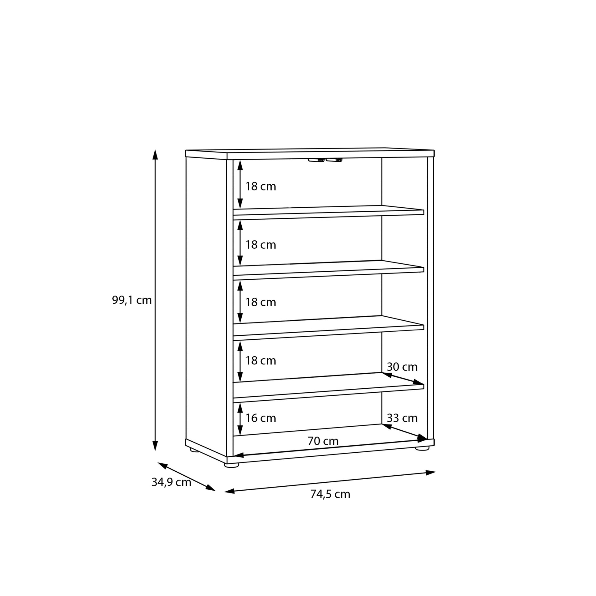 Bloc 2 Door Shoe Cabinet in Butter Yellow - Industrious Decor