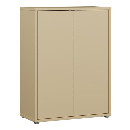 Bloc 2 Door Shoe Cabinet in Butter Yellow - Industrious Decor