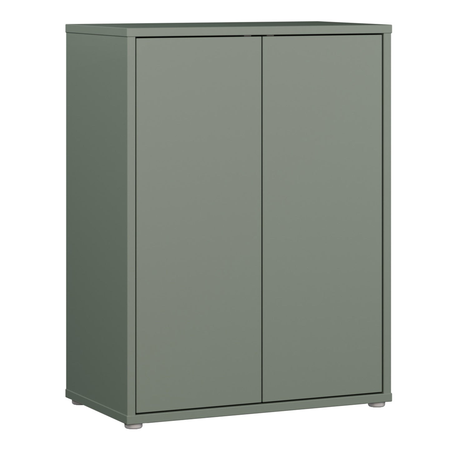 Bloc Tall 2 Door Cupboard in Sage Green - Industrious Decor