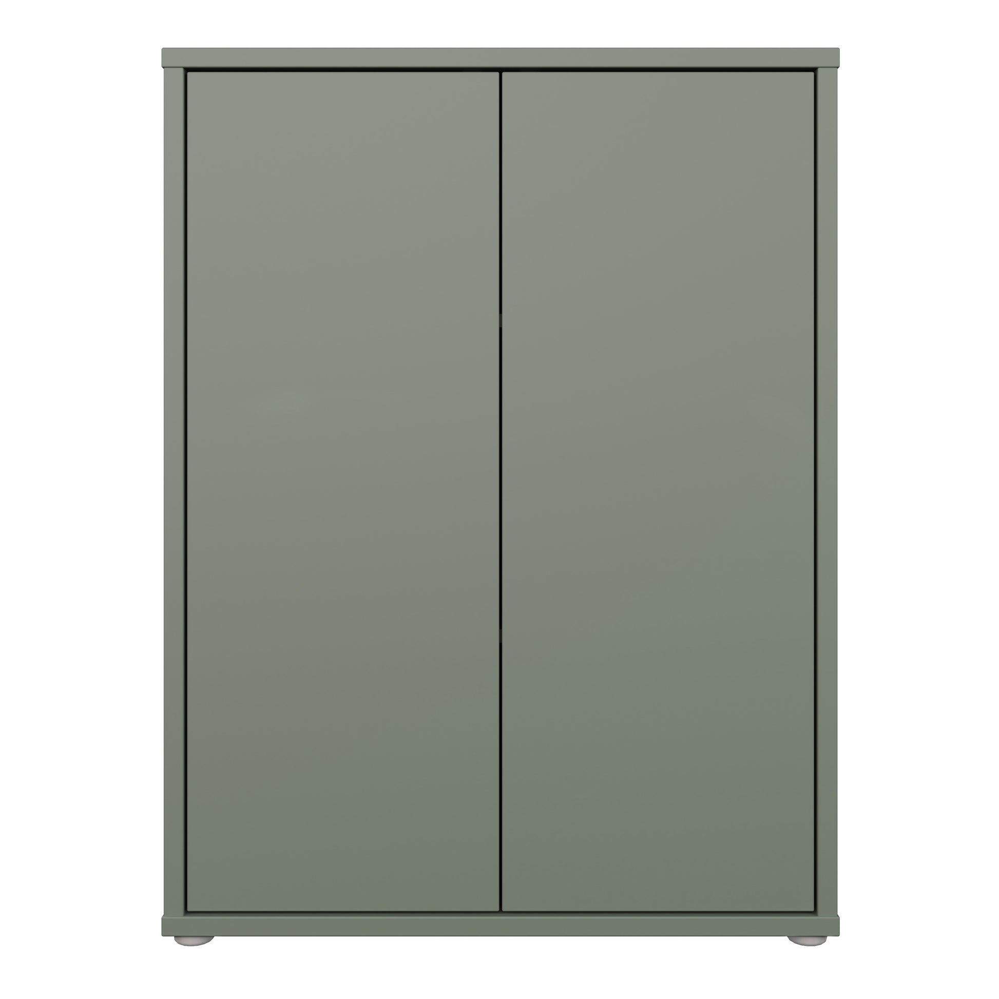 Bloc Tall 2 Door Cupboard in Sage Green - Industrious Decor