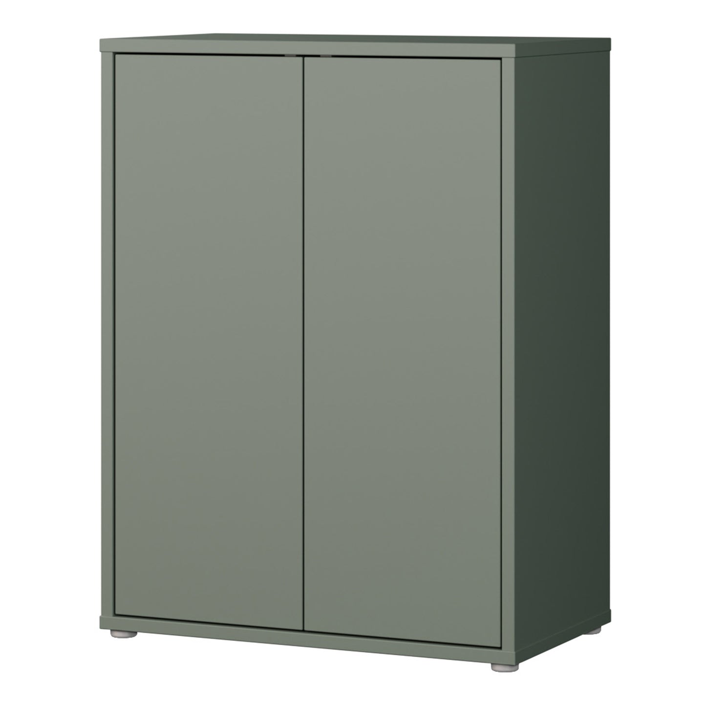 Bloc Tall 2 Door Cupboard in Sage Green - Industrious Decor