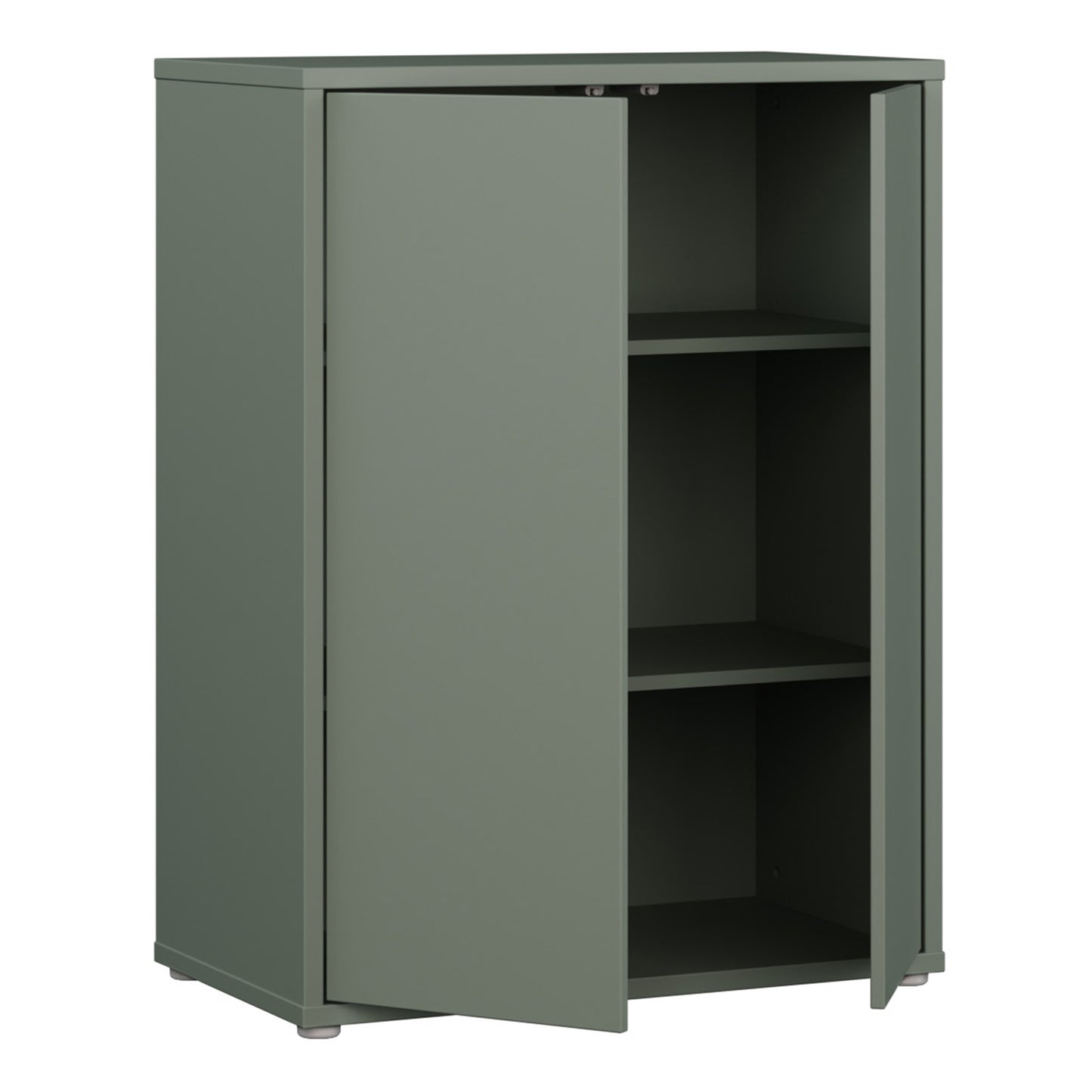 Bloc Tall 2 Door Cupboard in Sage Green - Industrious Decor