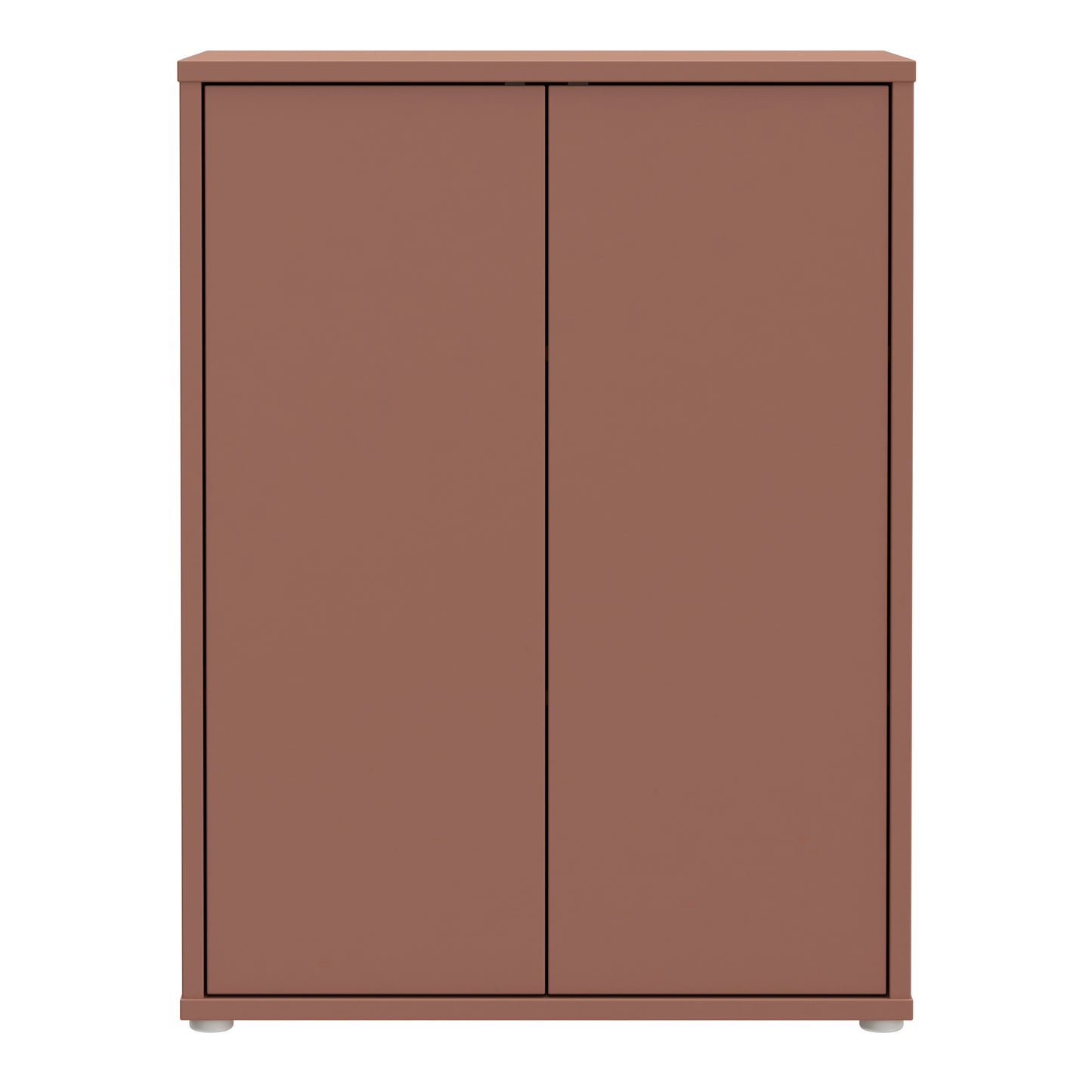 Bloc Tall 2 Door Cupboard in Terracotta - Industrious Decor