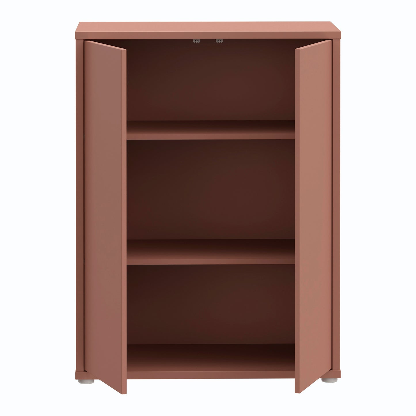 Bloc Tall 2 Door Cupboard in Terracotta - Industrious Decor