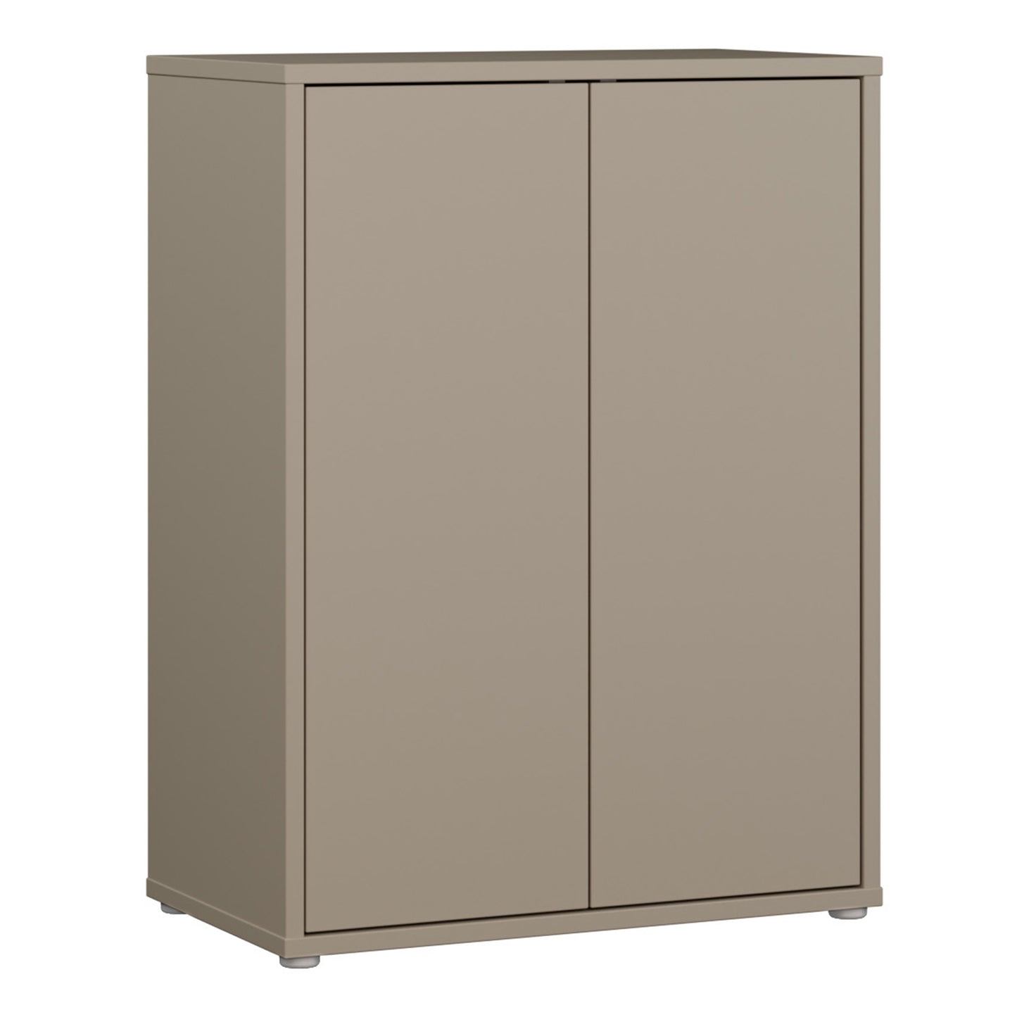 Bloc Tall 2 Door Cupboard in Taupe - Industrious Decor